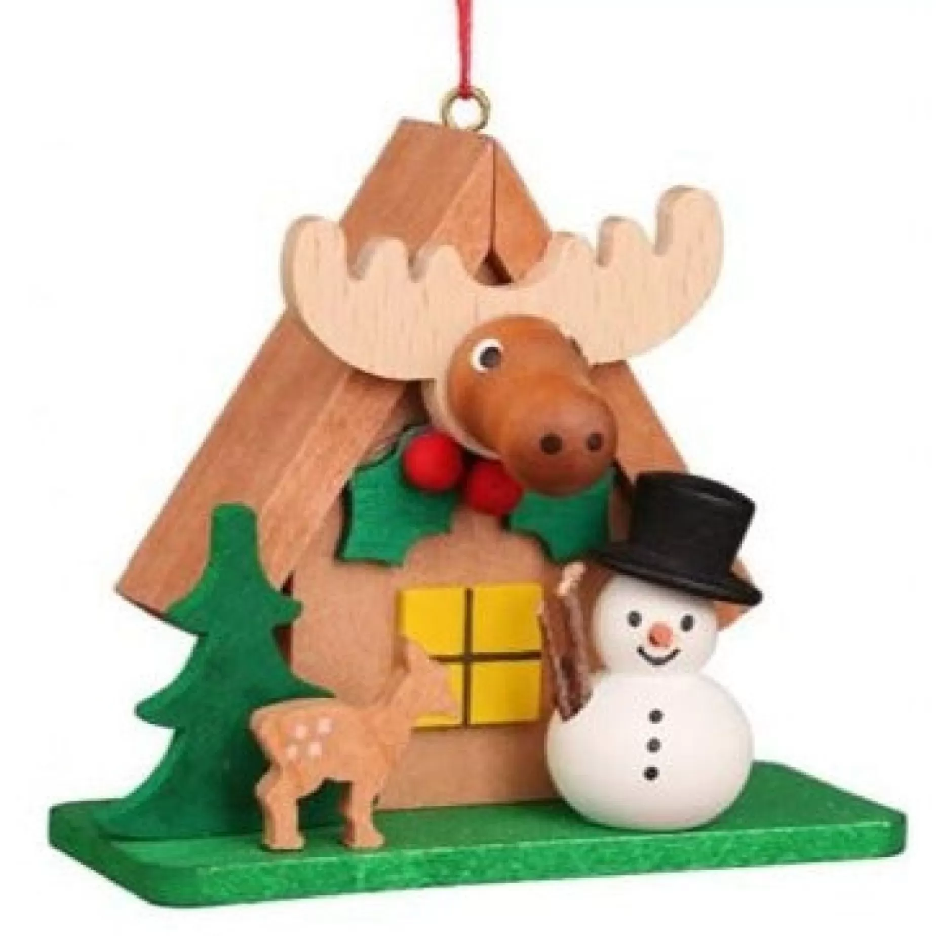 Christian Ulbricht Alpine Lodge - Snowman - Christmas Tree Decoration | All Tree Decorations