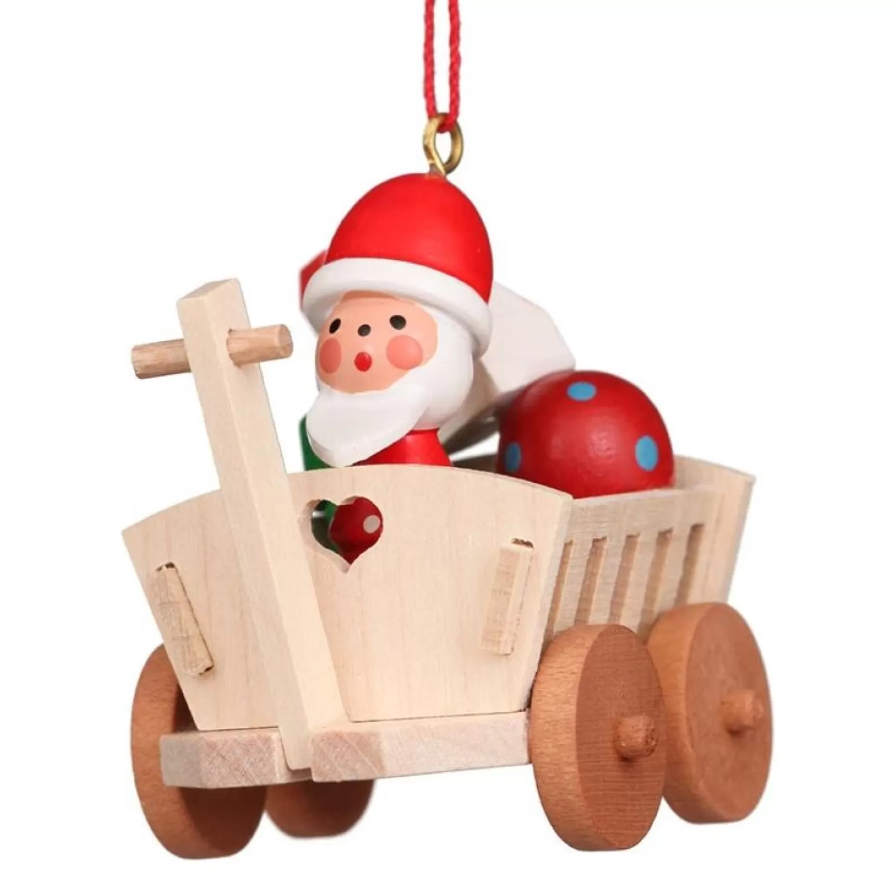 Christian Ulbricht Alpine Santa In Wagon - Christmas Tree Decoration | All Tree Decorations