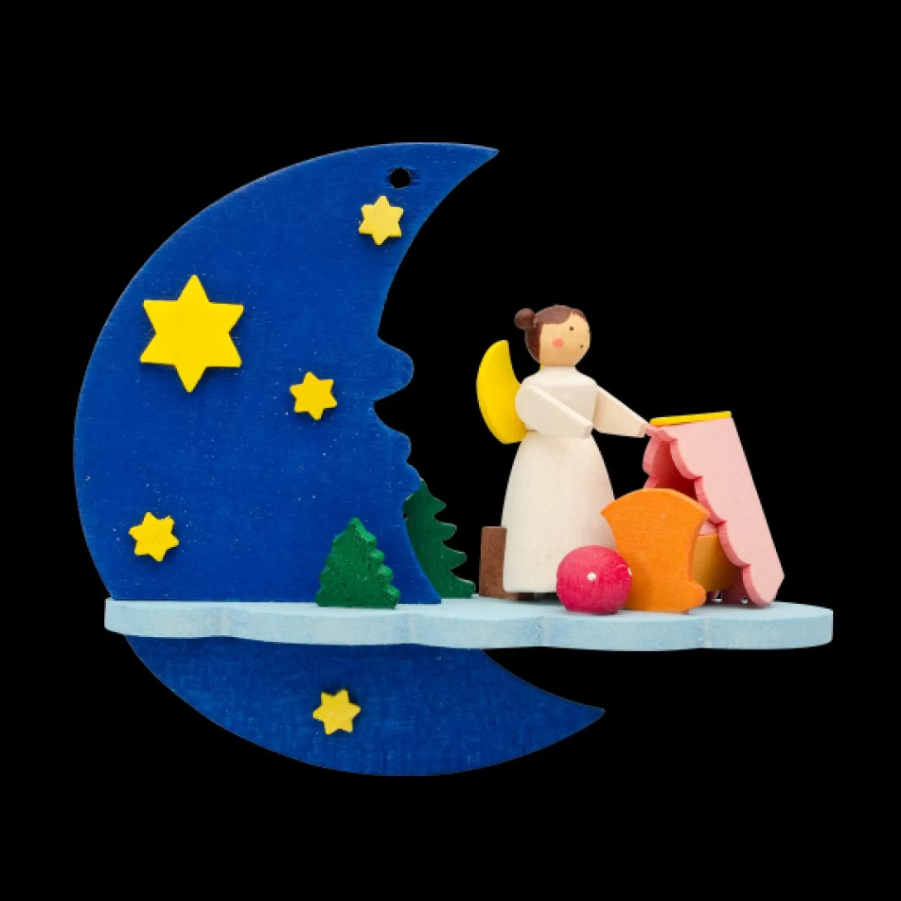 Graupner Angels By Moonlight - Baby Lullaby - Christmas Tree Decoration | All Tree Decorations