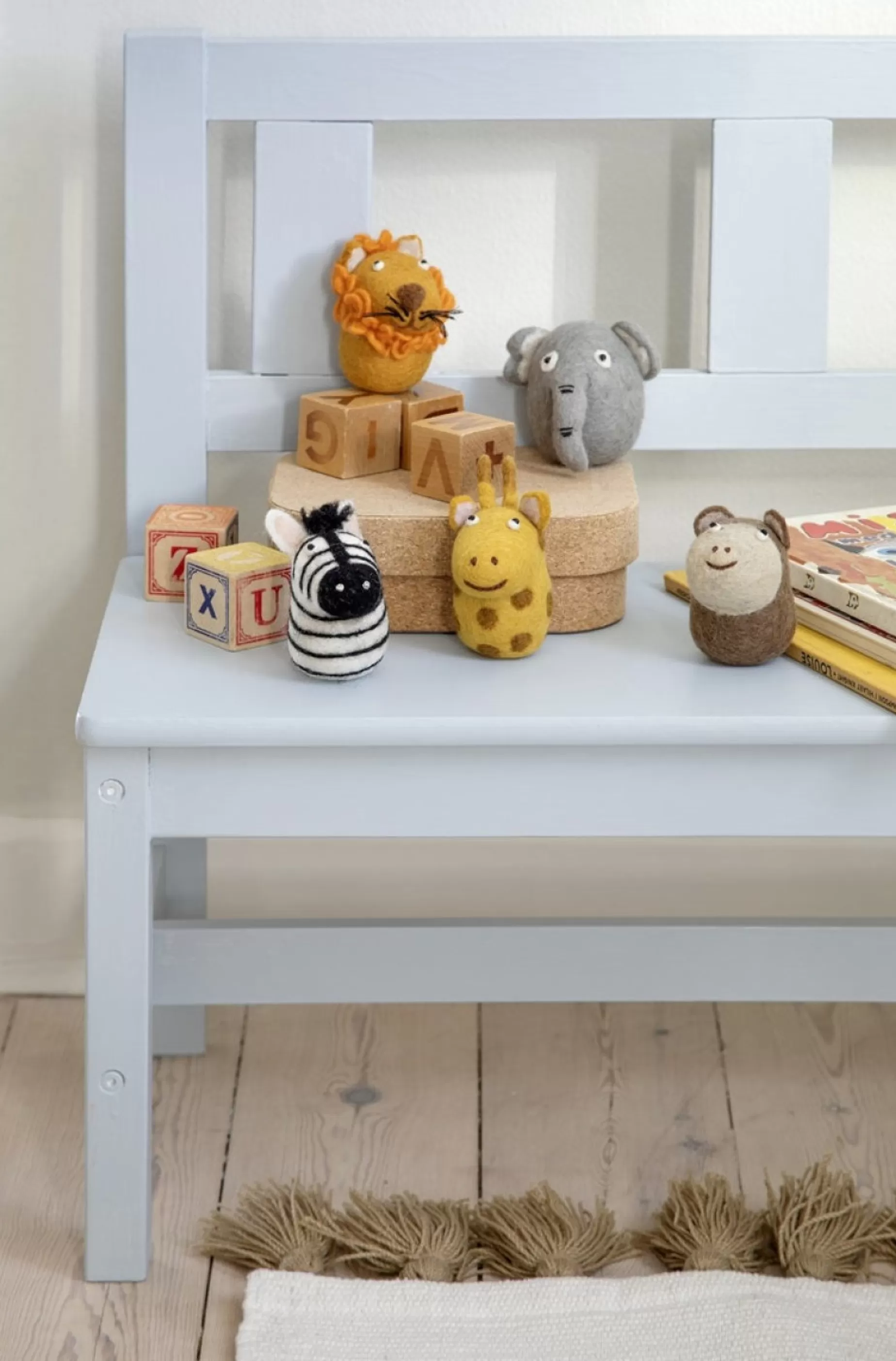 En Gry & Sif Children'S Hanging Decoration Set - Safari Animals (Set Of 5) | All Tree Decorations
