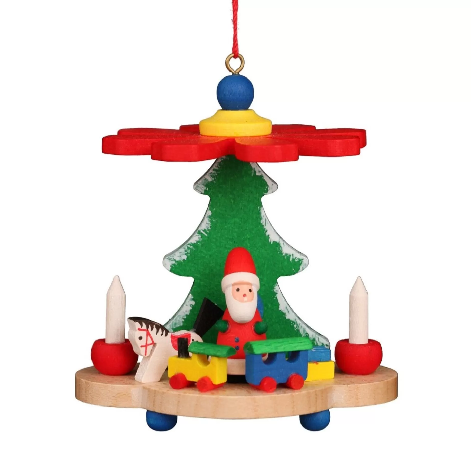 Christian Ulbricht Colorful Santa Pyramid - Christmas Tree Decoration | All Tree Decorations