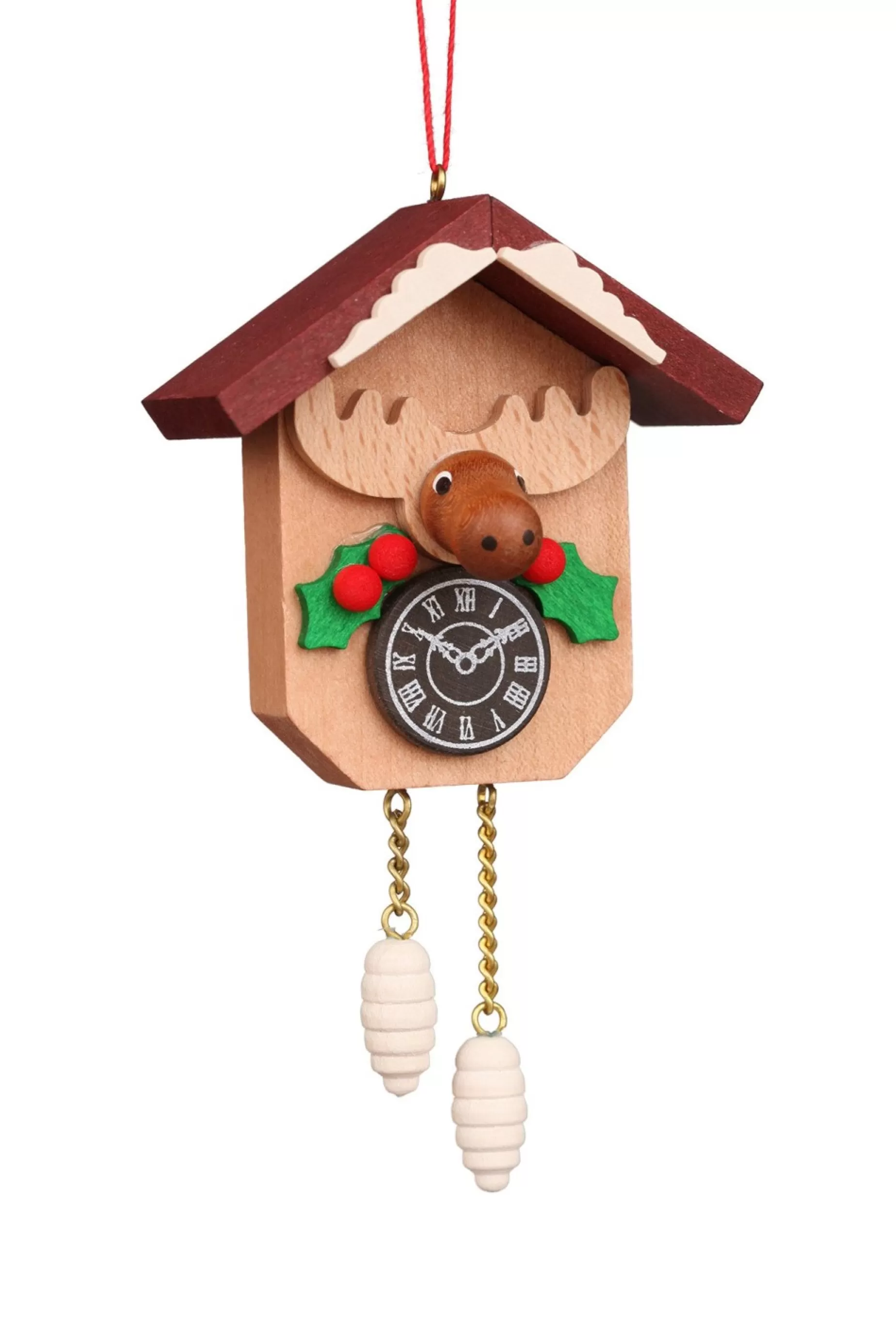 Christian Ulbricht Cuckoo Clock - Christmas Moose - Christmas Tree Decoration | All Tree Decorations