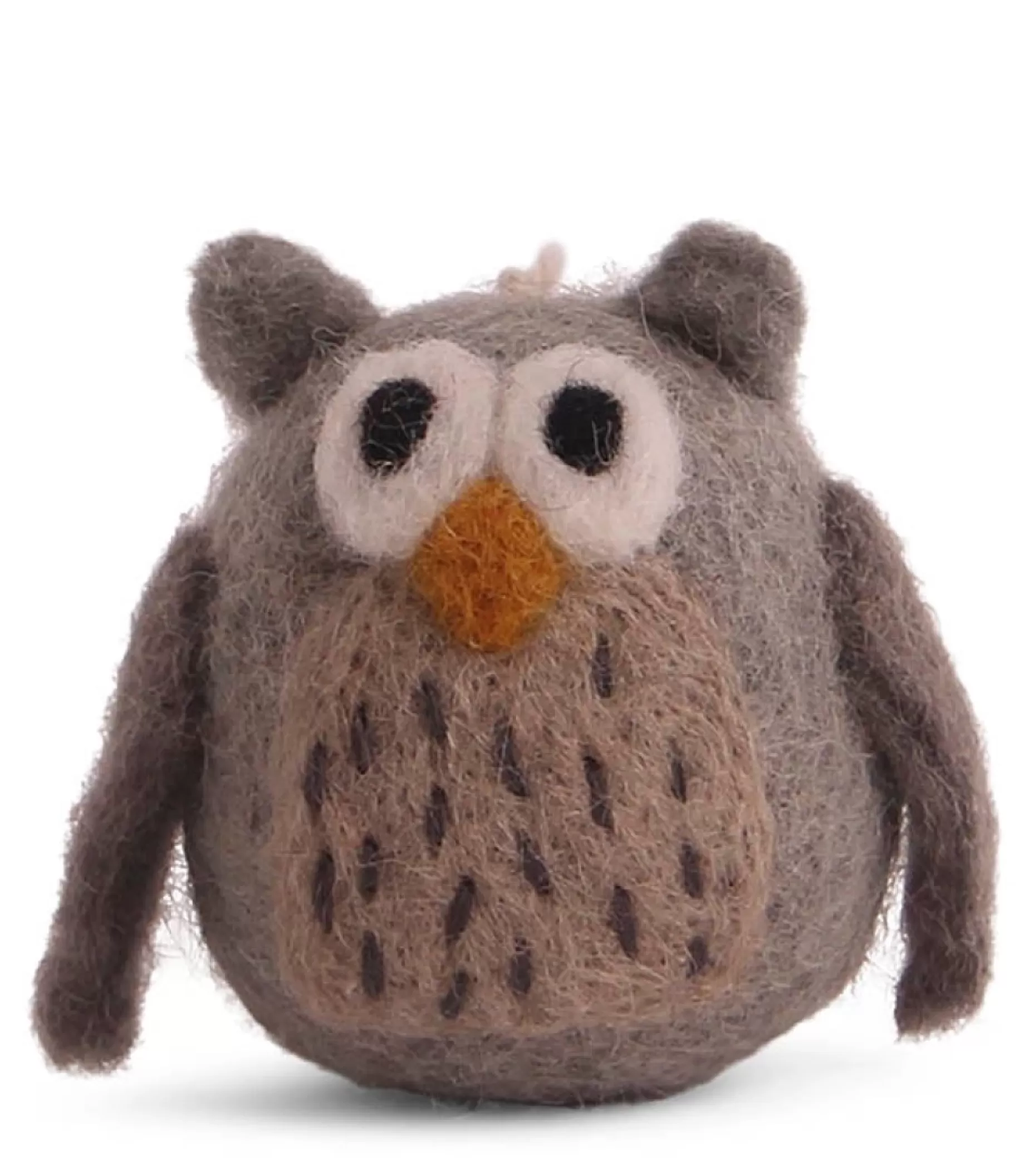 En Gry & Sif Fall Hanging Decoration - Owl (Mini) | Felt Christmas Tree Decorations