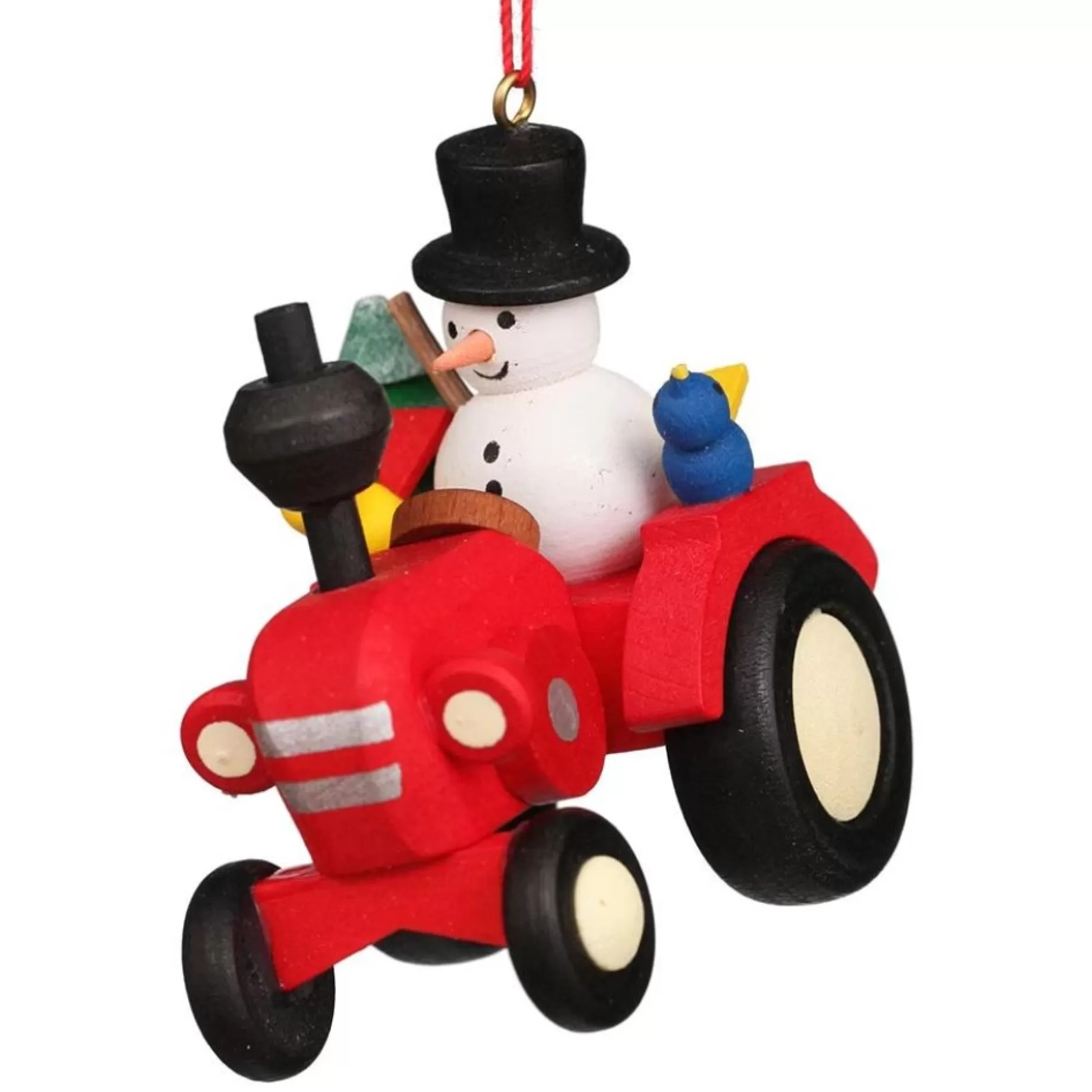 Christian Ulbricht Farmer Snowman On Tractor - Christmas Tree Decoration | All Tree Decorations