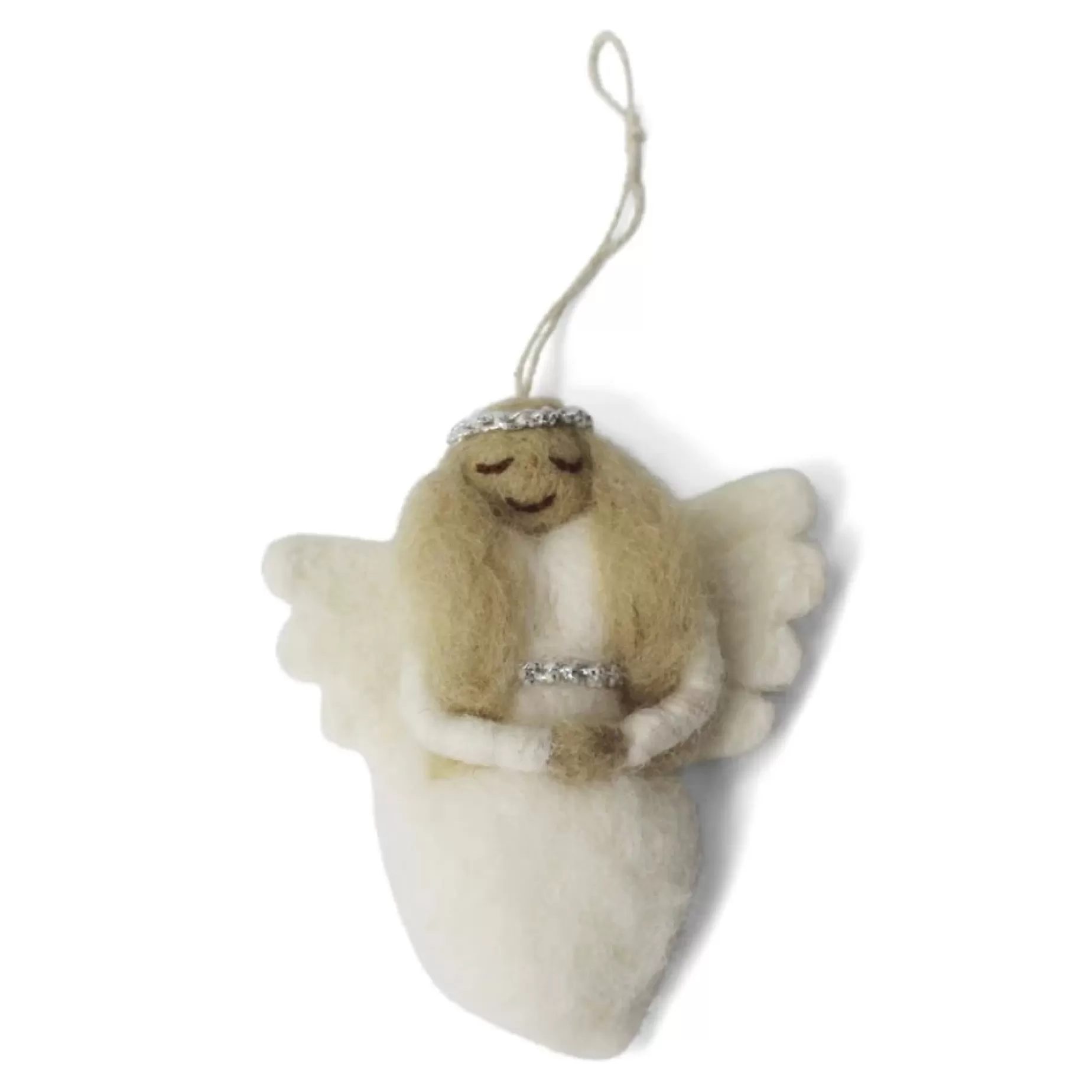 En Gry & Sif Felt Christmas Tree Decoration - Angel (Gloria) | All Tree Decorations