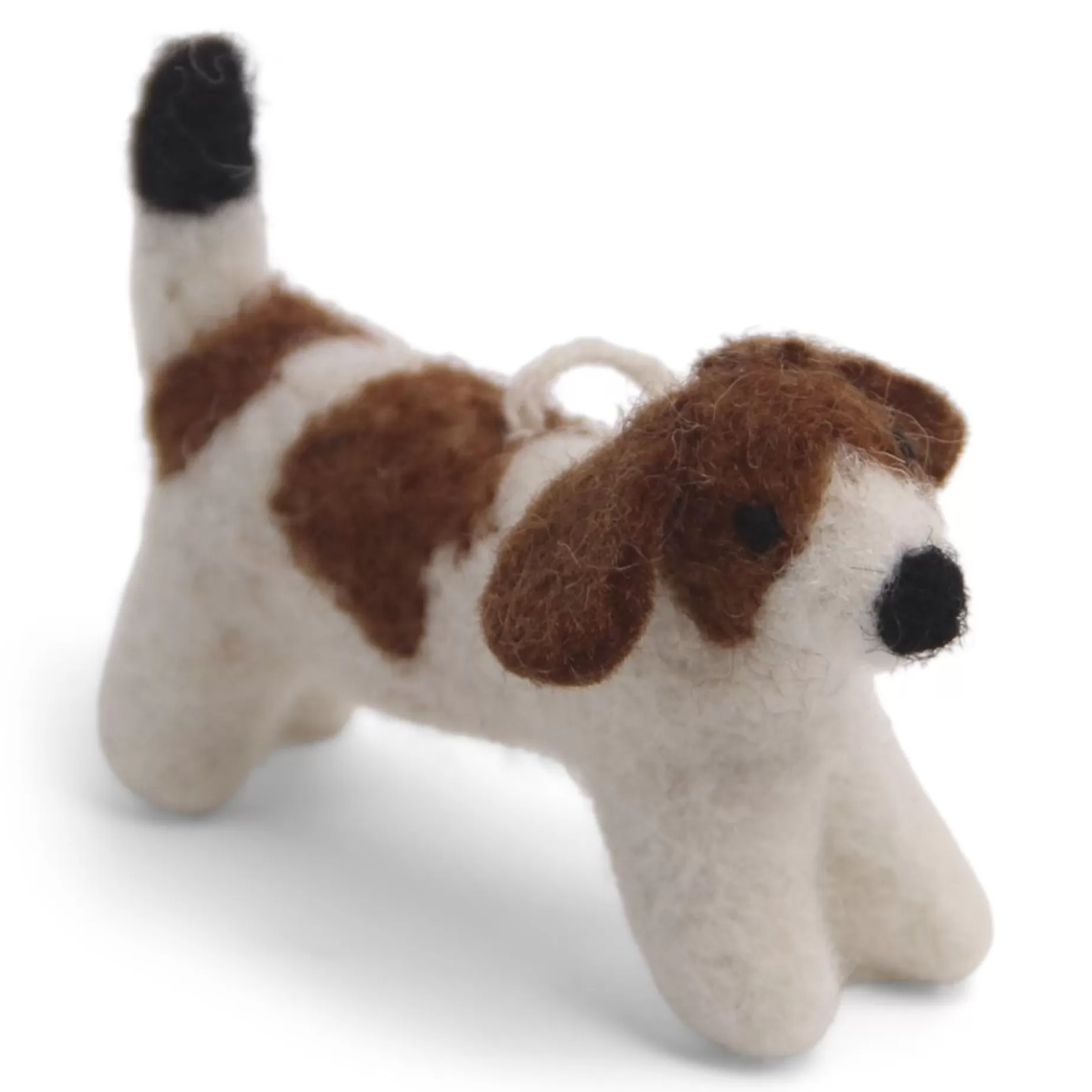 En Gry & Sif Felt Christmas Tree Decoration - Dog (Jack Russell) | Felt Christmas Tree Decorations