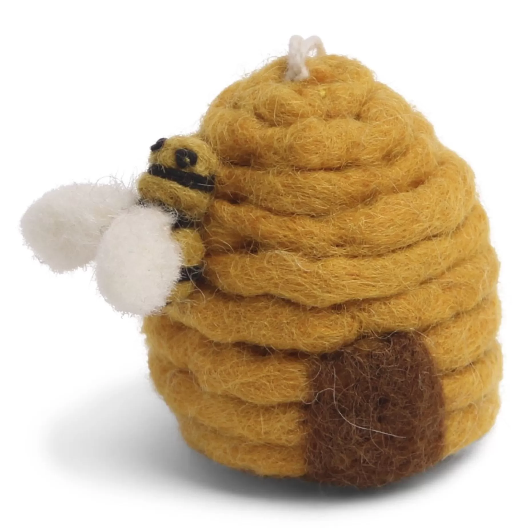 En Gry & Sif Felt Christmas Tree Decoration - Honey Beehive | Felt Christmas Tree Decorations
