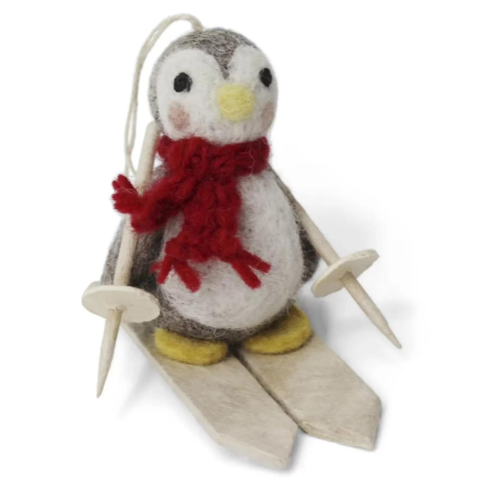 En Gry & Sif Felt Christmas Tree Decoration - Penguin On Ski'S | All Tree Decorations