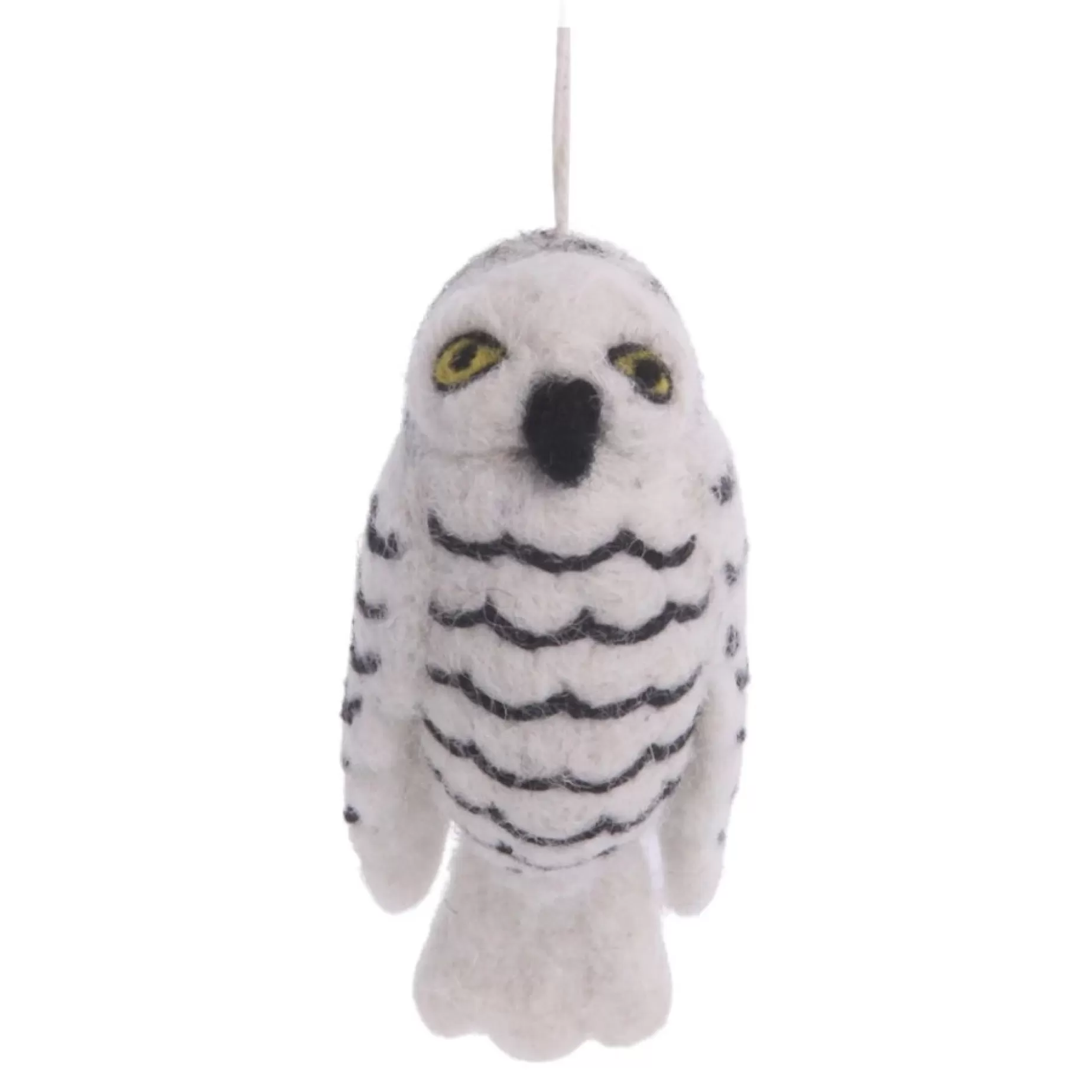 En Gry & Sif Felt Christmas Tree Decoration - Snow Owl | All Tree Decorations
