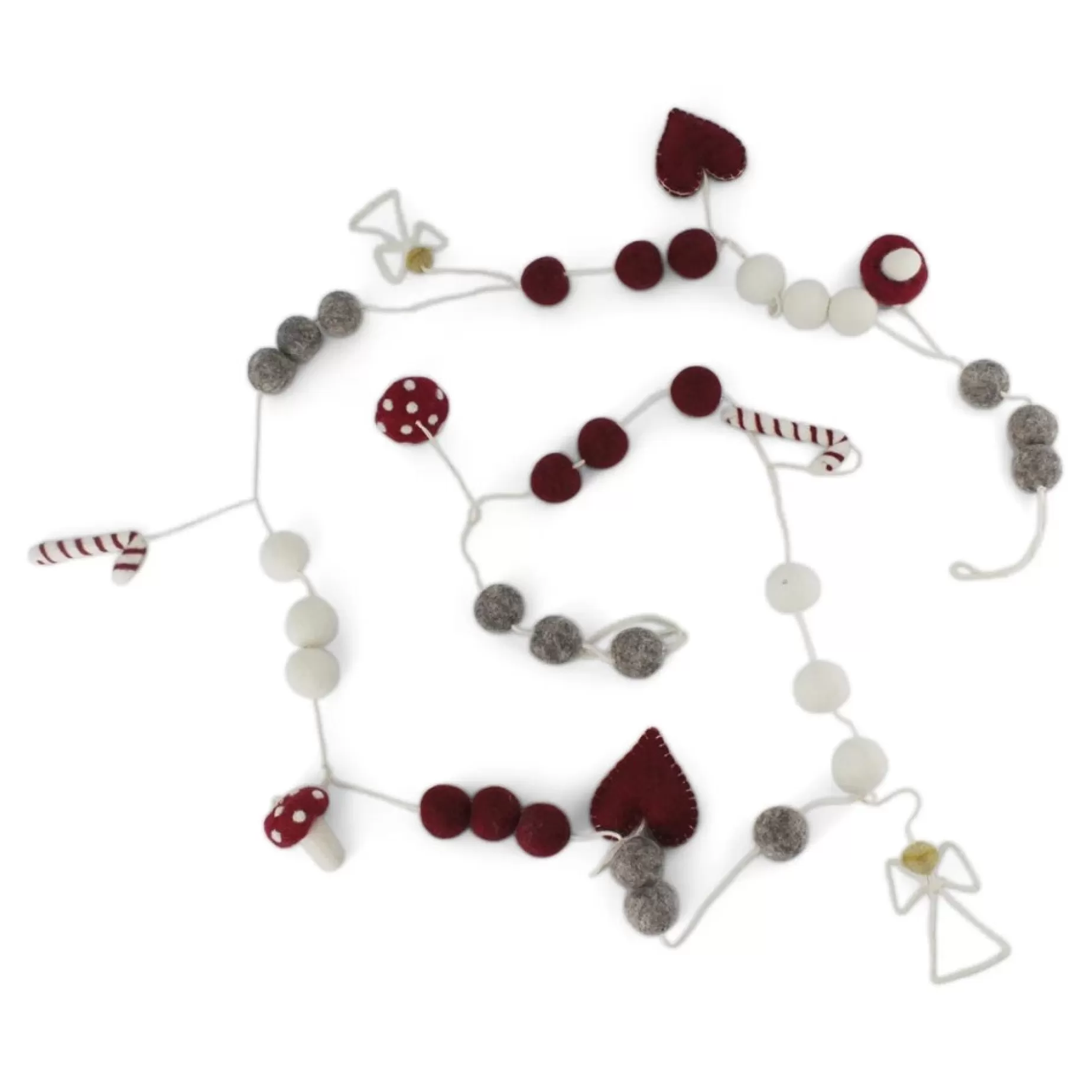 En Gry & Sif Felt Garland - Christmas Parade | Felt Christmas Tree Decorations