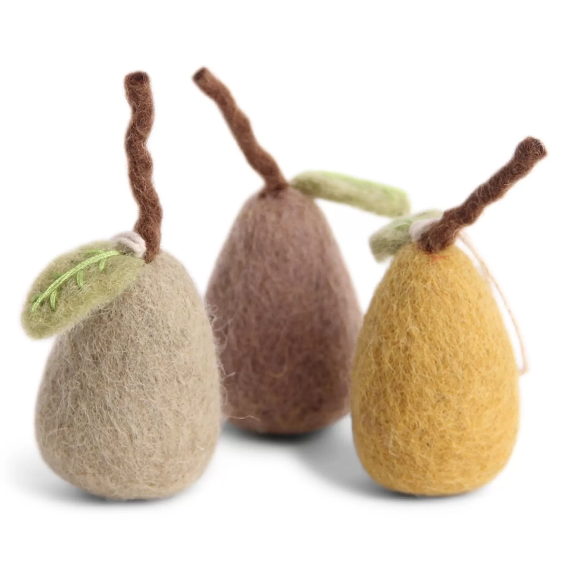 En Gry & Sif Festive Pears - Pastel (Set Of 3) - Hanging Decorations | All Tree Decorations