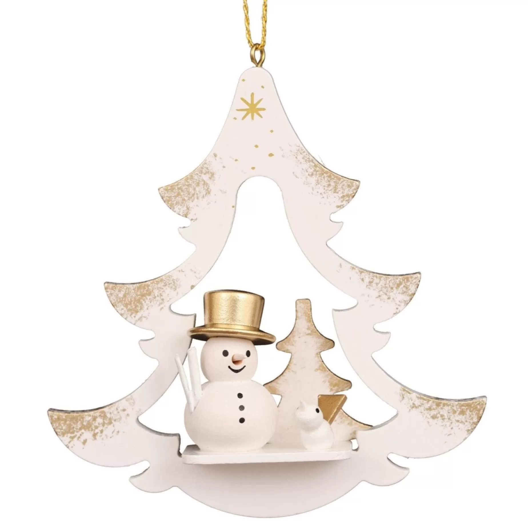 Christian Ulbricht Gilt Tree - Snowman - Christmas Tree Decoration | All Tree Decorations