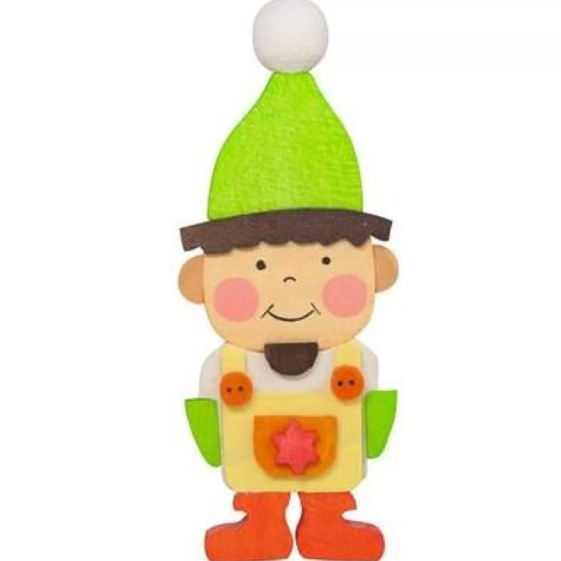Graupner Gnome Children (Boy In Green) - Christmas Tree Decoration | All Tree Decorations