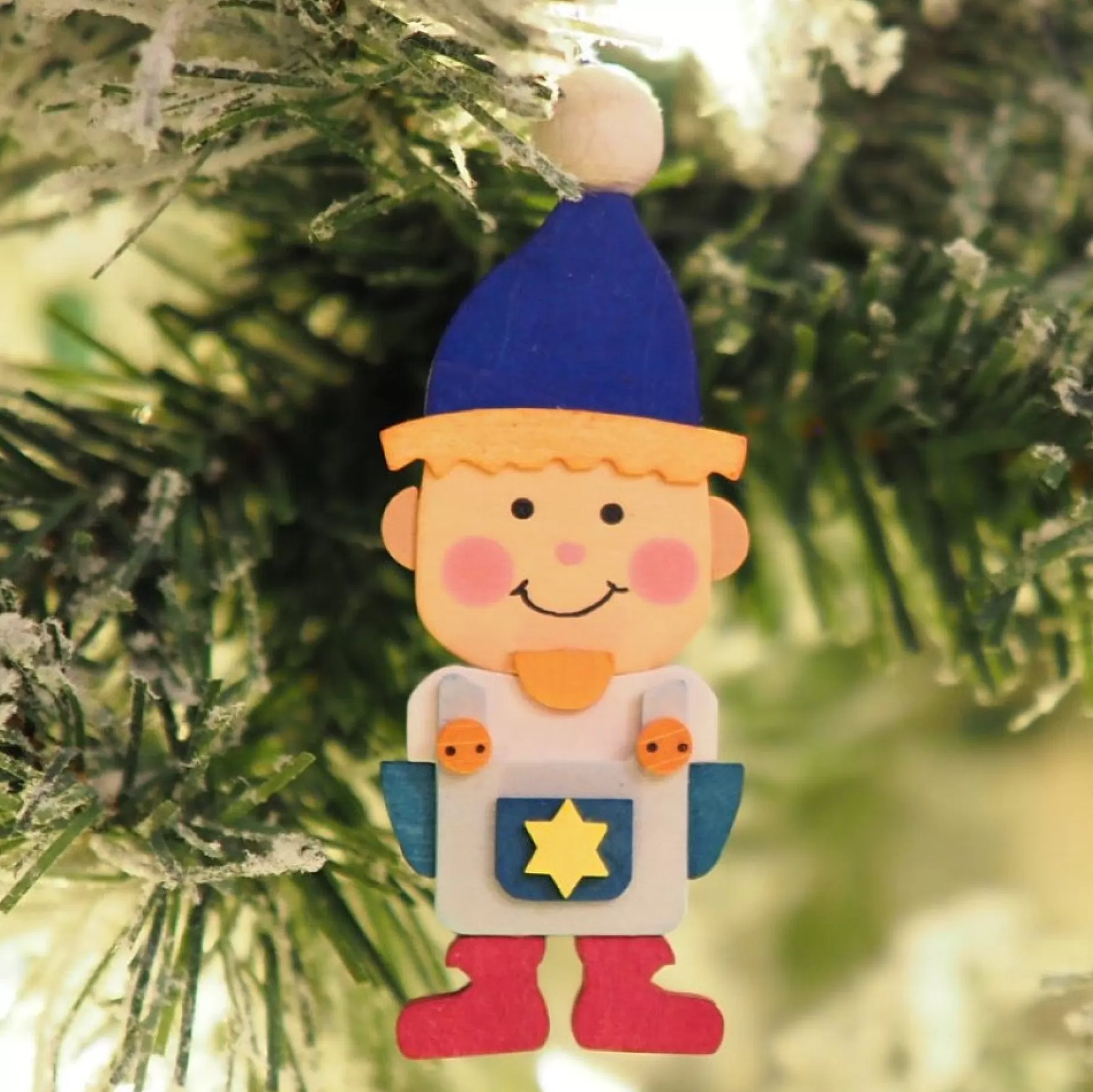 Graupner Gnome Children (Boy In Green) - Christmas Tree Decoration | All Tree Decorations