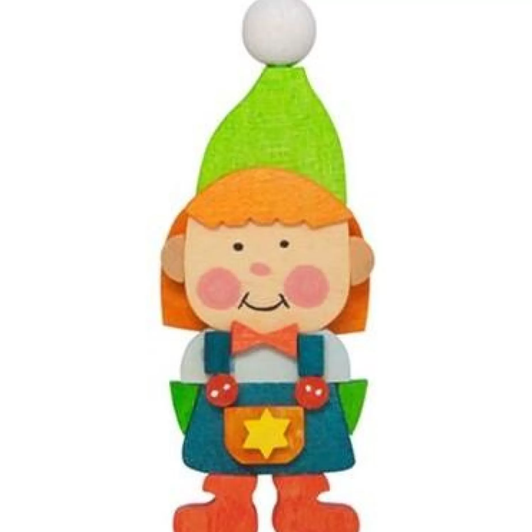 Graupner Gnome Children (Girl In Green) - Christmas Tree Decoration | All Tree Decorations