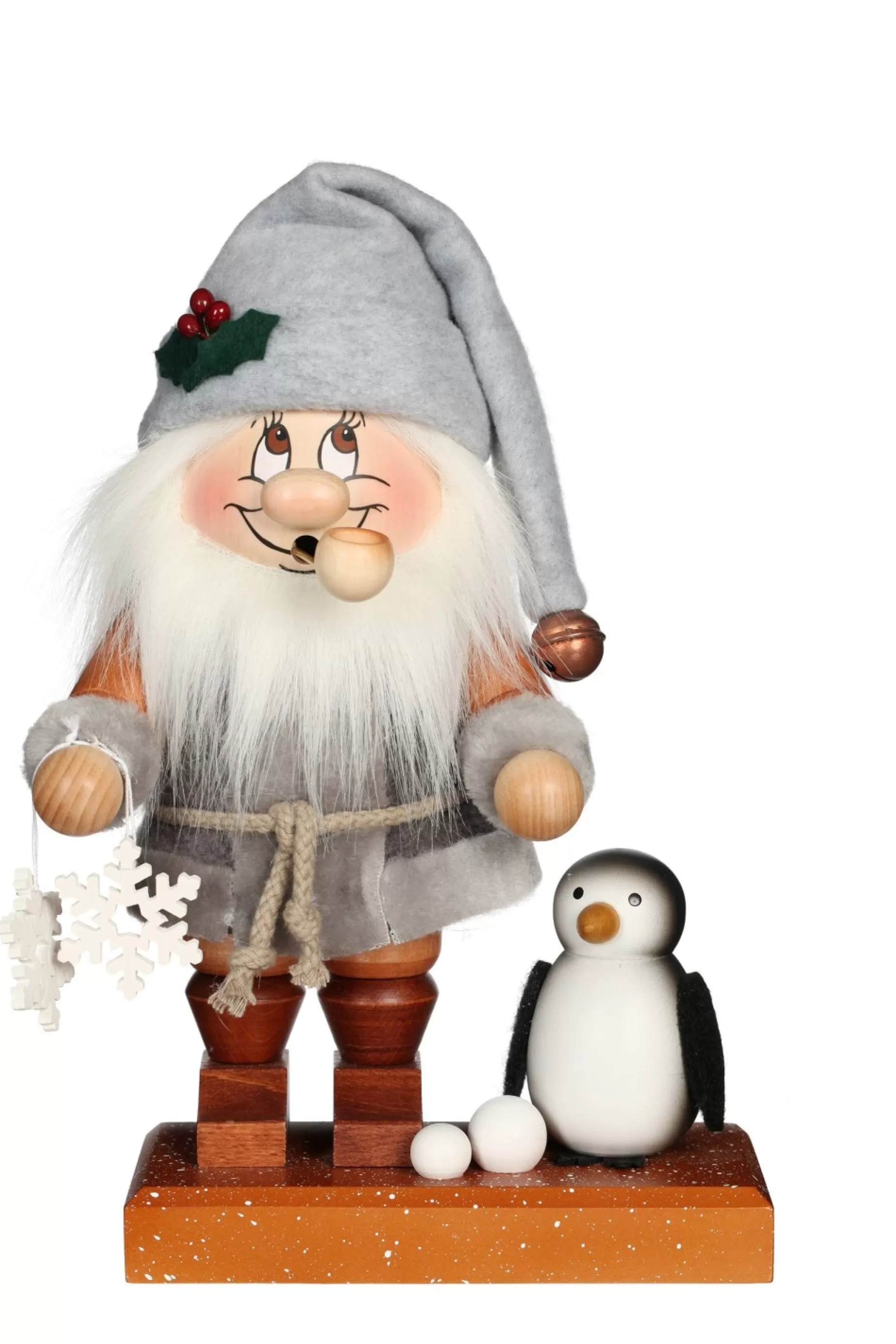 Christian Ulbricht Incense Burner - Collector'S Edition - Dwarf In Silver With Penguin | Premium Dwarf Incense Burners