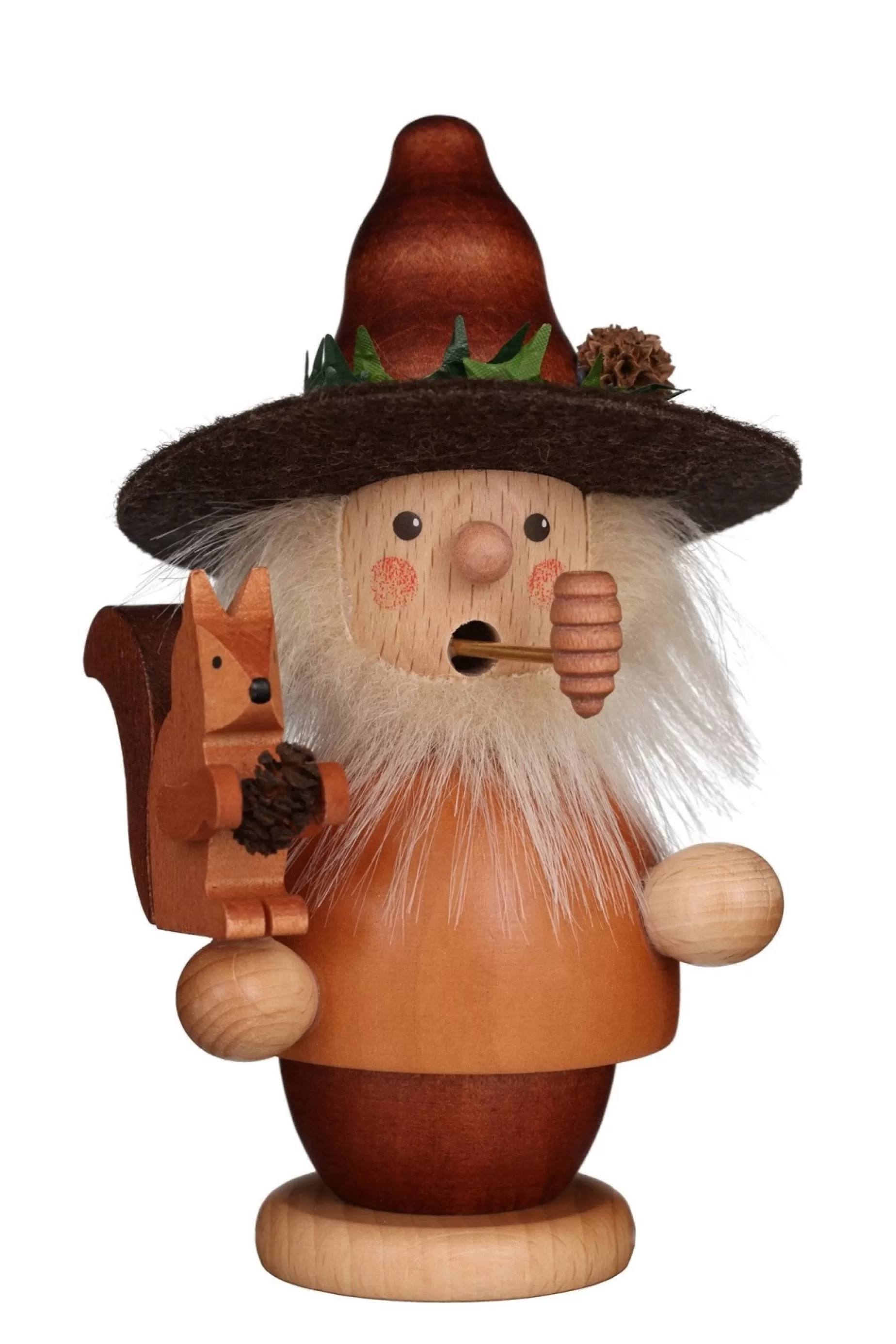 Christian Ulbricht Incense Burner - Mini - Forest Man With Squirrel (Natural) | All Incense Burners