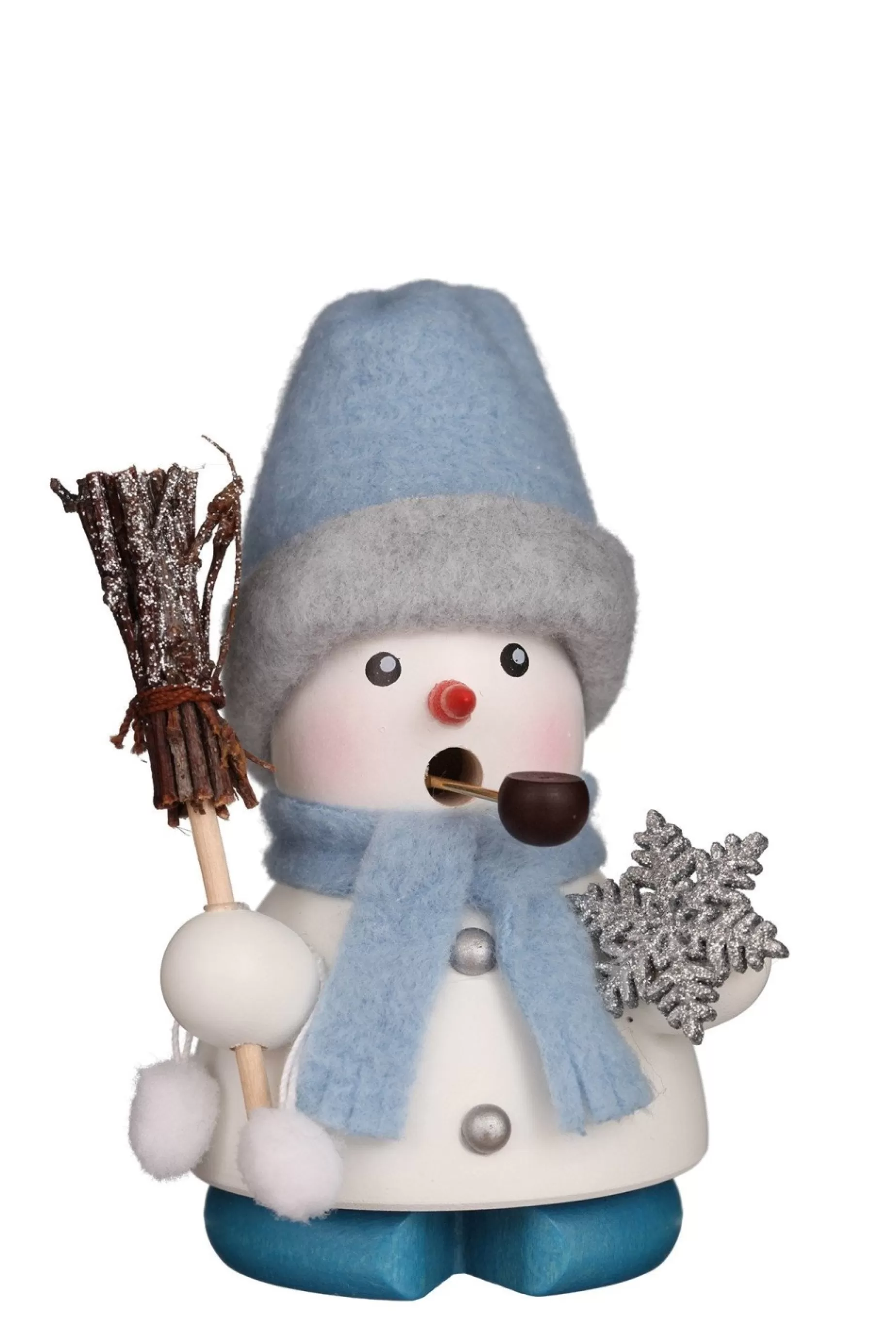 Christian Ulbricht Incense Burner - Mini - Snowman In Baby Blue | All Incense Burners