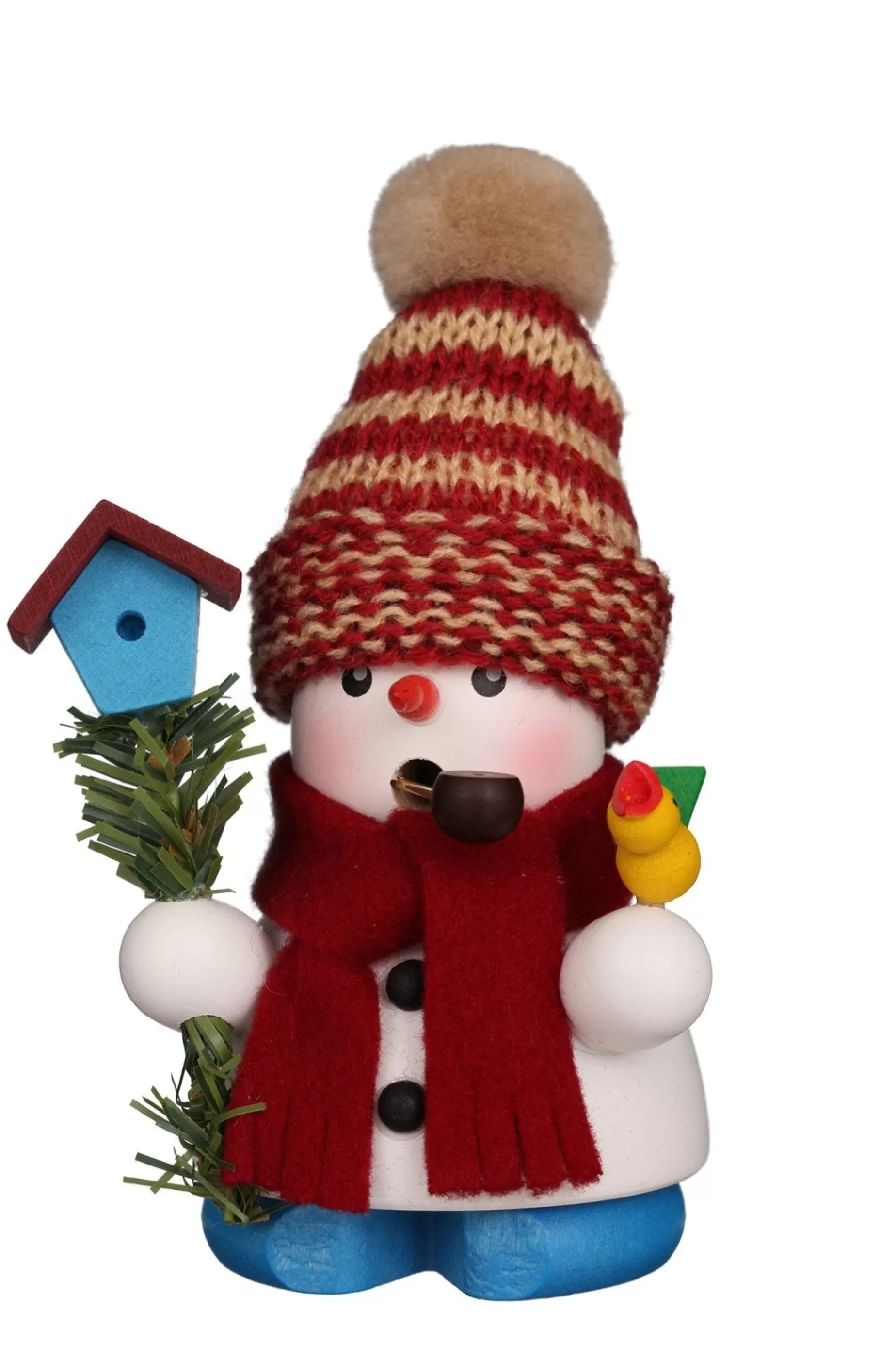 Christian Ulbricht Incense Burner - Mini - Snowman With Birdhouse | All Incense Burners