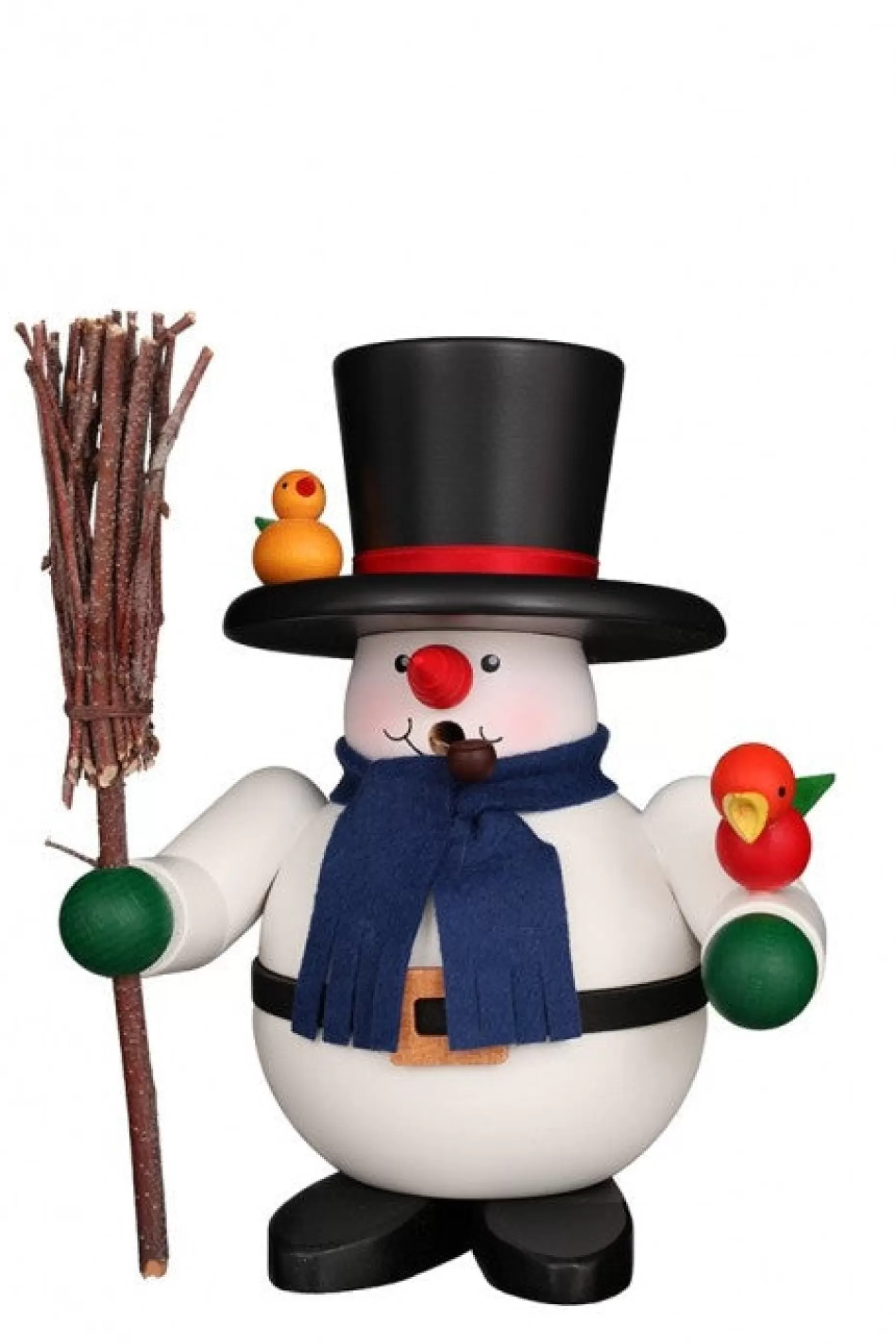 Christian Ulbricht Incense Burner - Premium - Friendly Snowman With Broom | All Incense Burners
