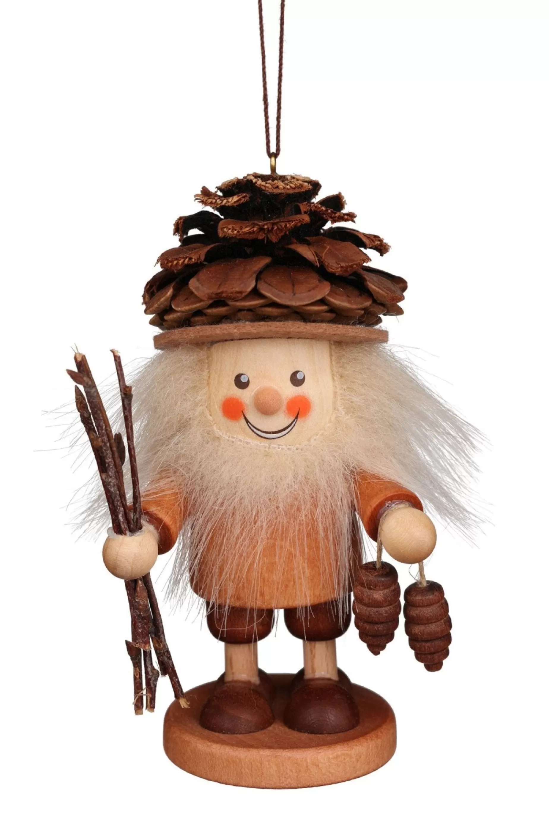 Christian Ulbricht Large Gnome Christmas Tree Decoration - Fir-Cone Gnome | All Tree Decorations