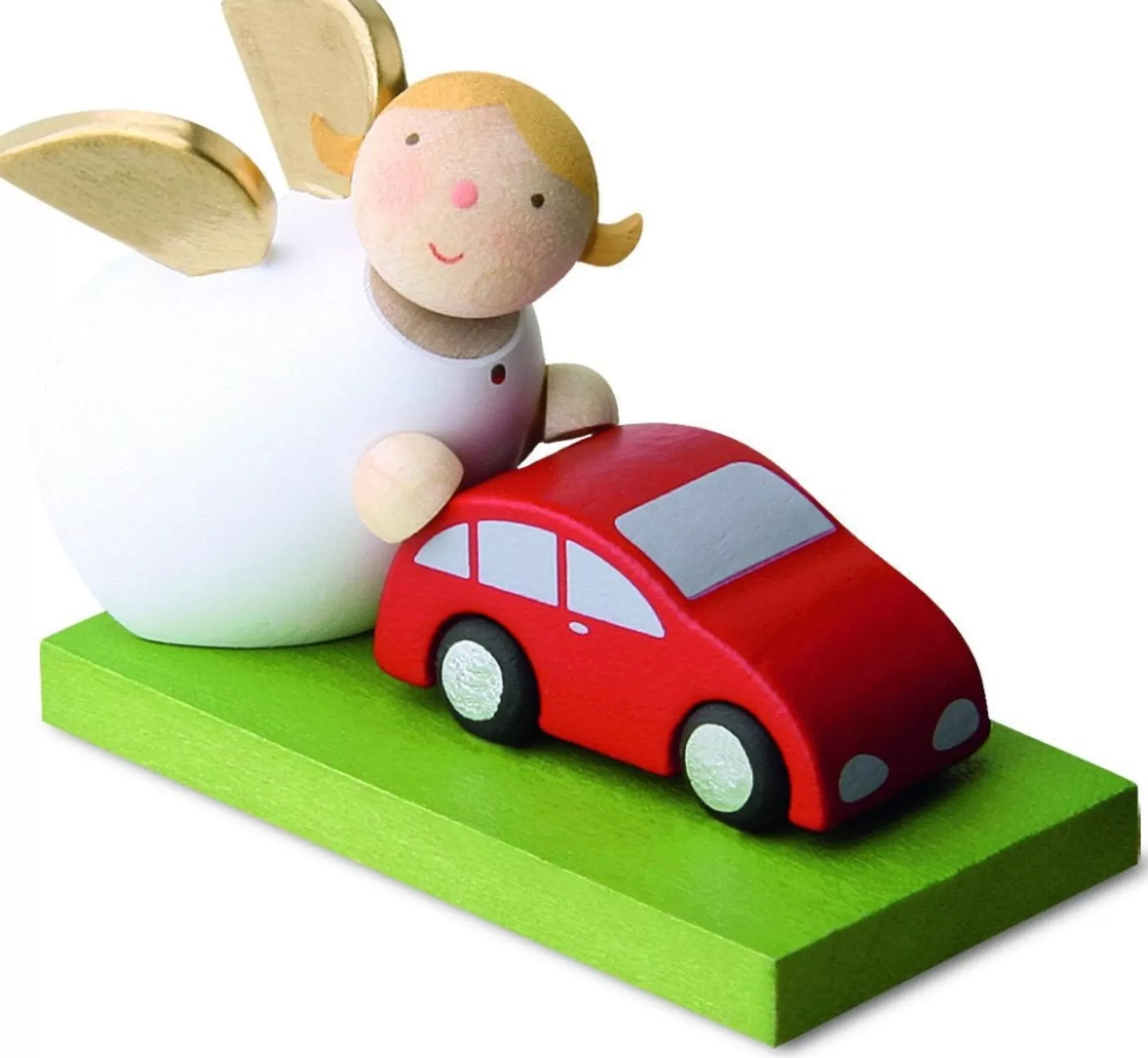 Gunter Reichel Little Angel Figurine - Guardian Angel With Car | Guardian Angels