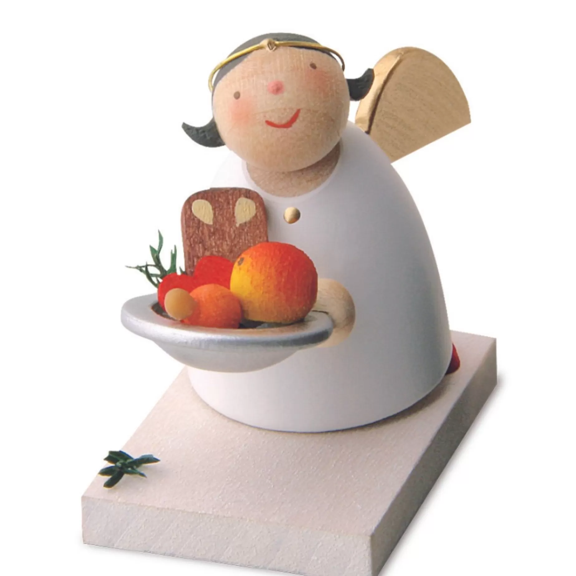 Gunter Reichel Little Angel Figurine - Guardian Angel With Christmas Treats | Guardian Angels