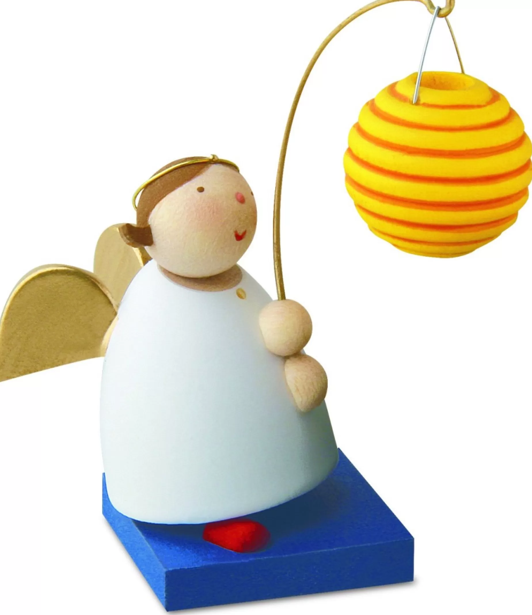 Gunter Reichel Little Angel Figurine - Guardian Angel With Lantern (Round) | Guardian Angels