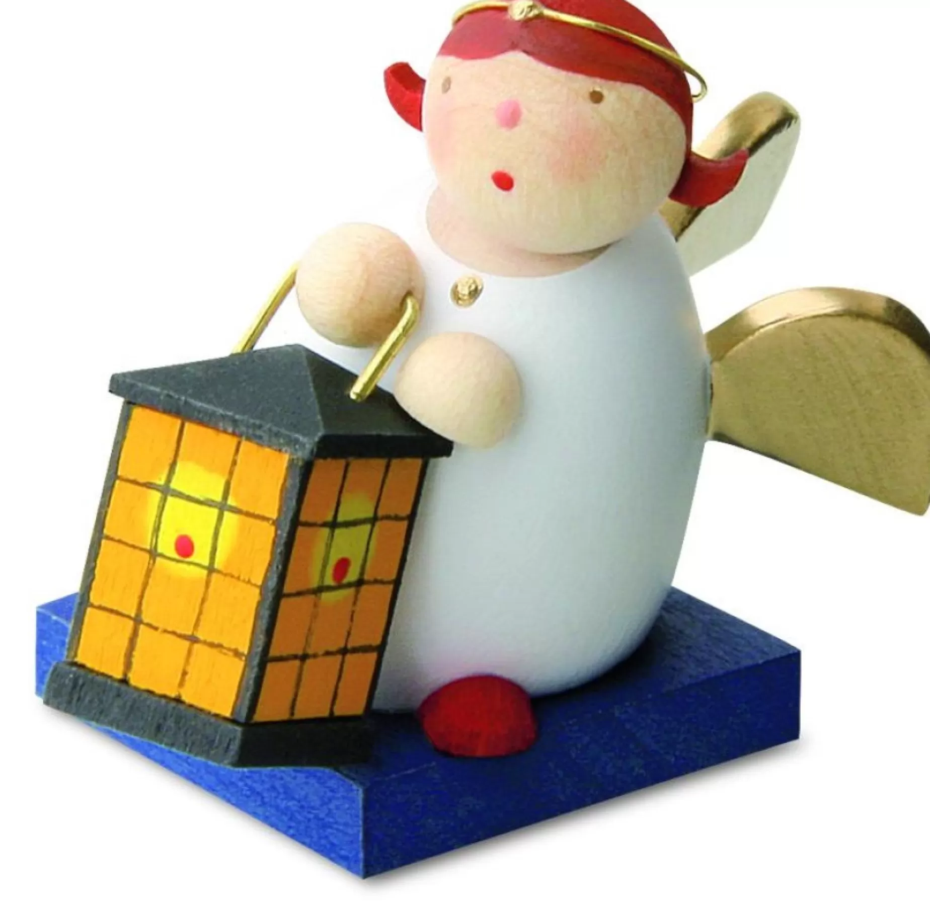 Gunter Reichel Little Angel Figurine - Guardian Angel With Lantern (Square) | Guardian Angels