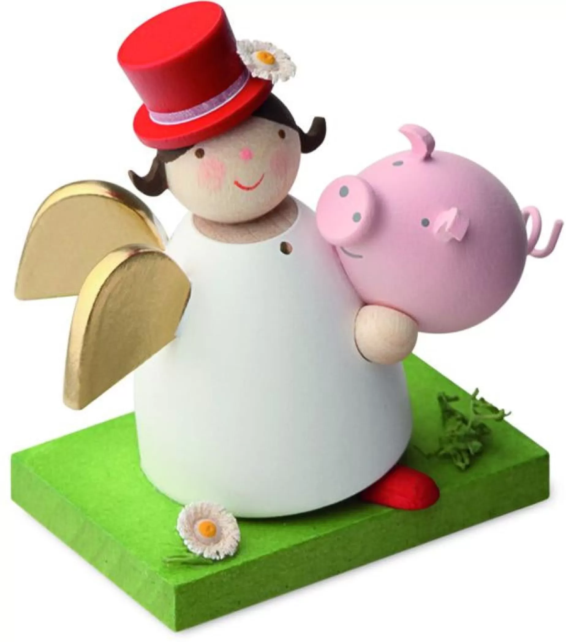 Gunter Reichel Little Angel Figurine - Guardian Angel With Piggy Bank | Guardian Angels