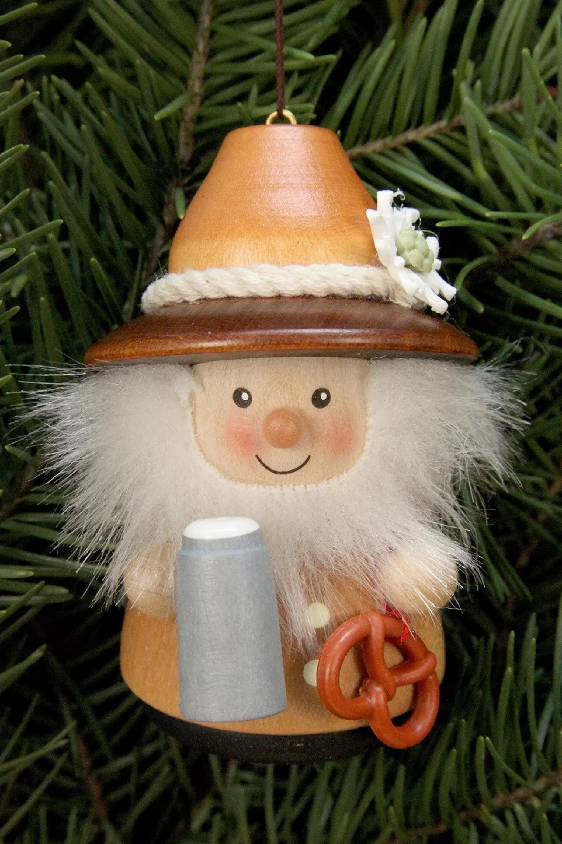 Christian Ulbricht Little Gnome Christmas Tree Decoration - Bavarian (Natural) | All Tree Decorations