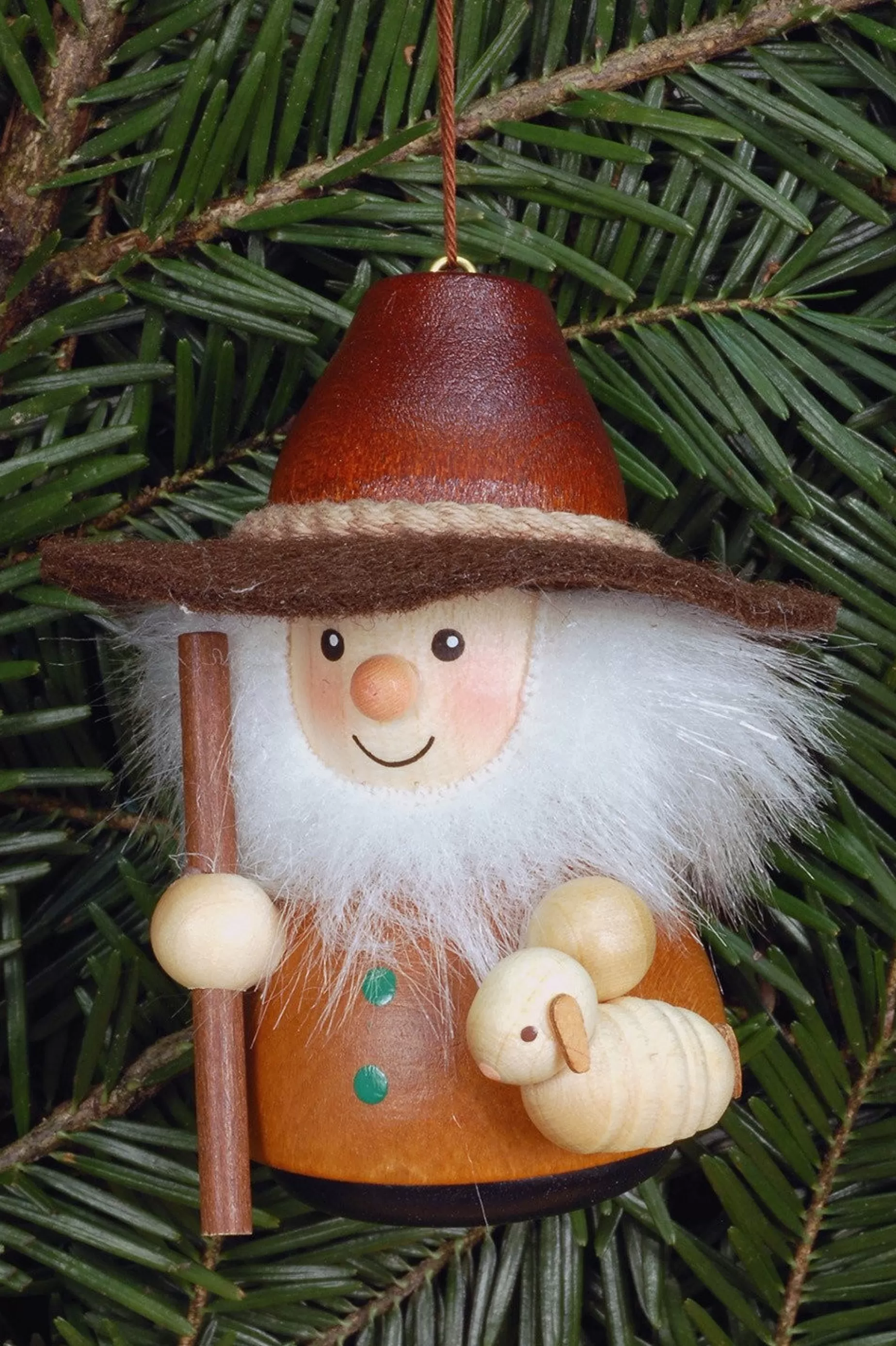 Christian Ulbricht Little Gnome Christmas Tree Decoration - Natural Shepherd | All Tree Decorations