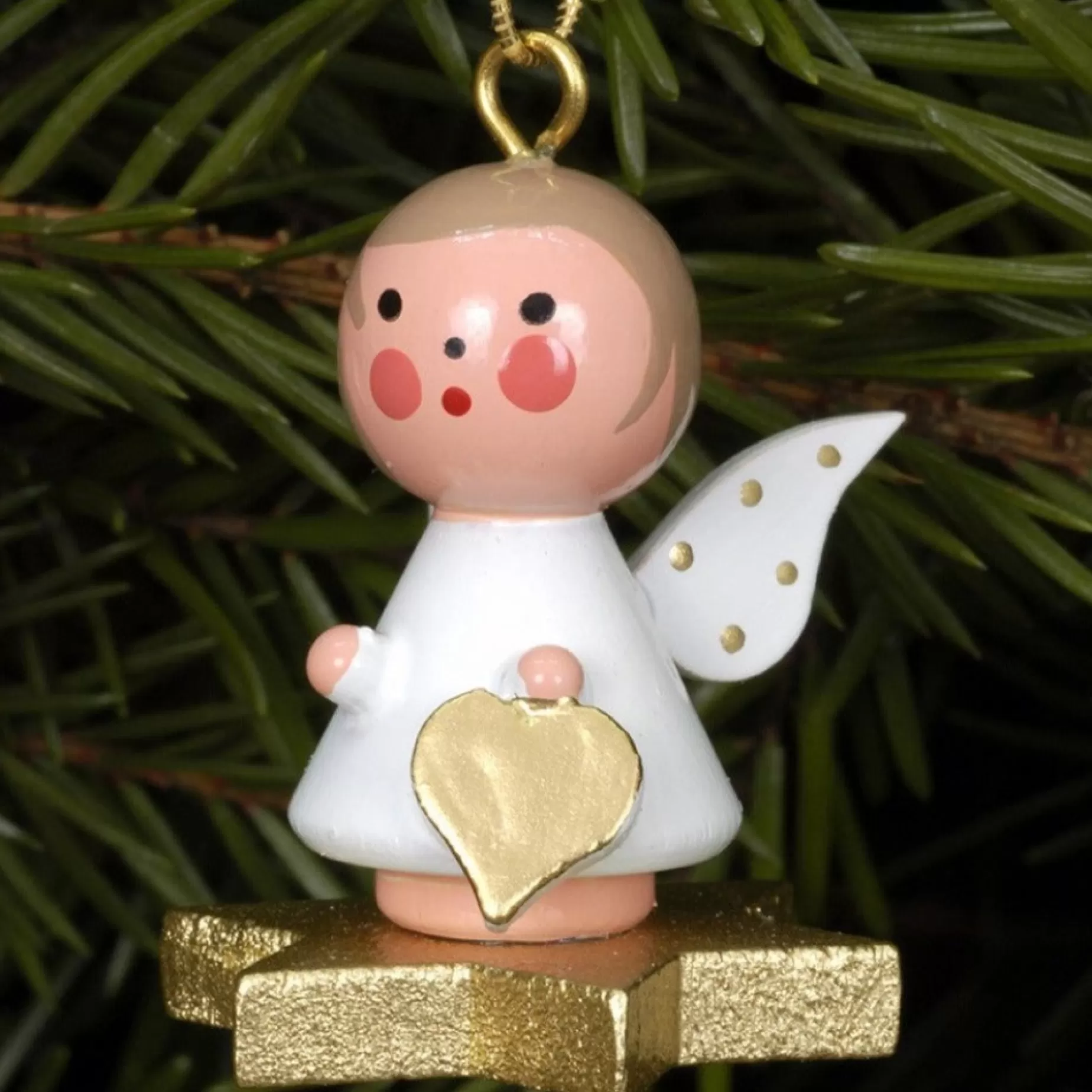 Christian Ulbricht Mini Angel - Floating On A Star - Christmas Tree Decoration | All Tree Decorations