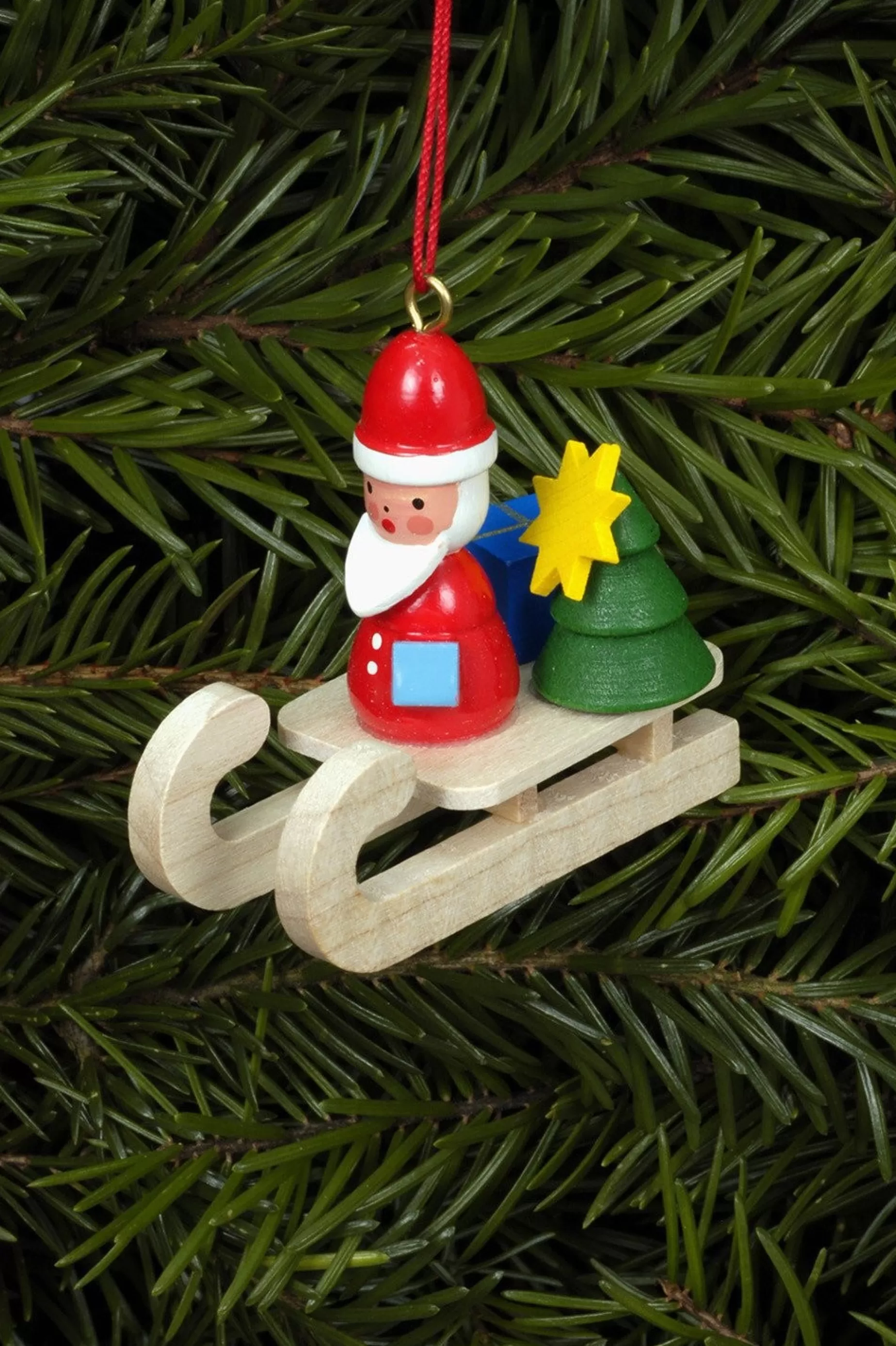 Christian Ulbricht Mini Sled - Santa - Christmas Tree Decoration | All Tree Decorations