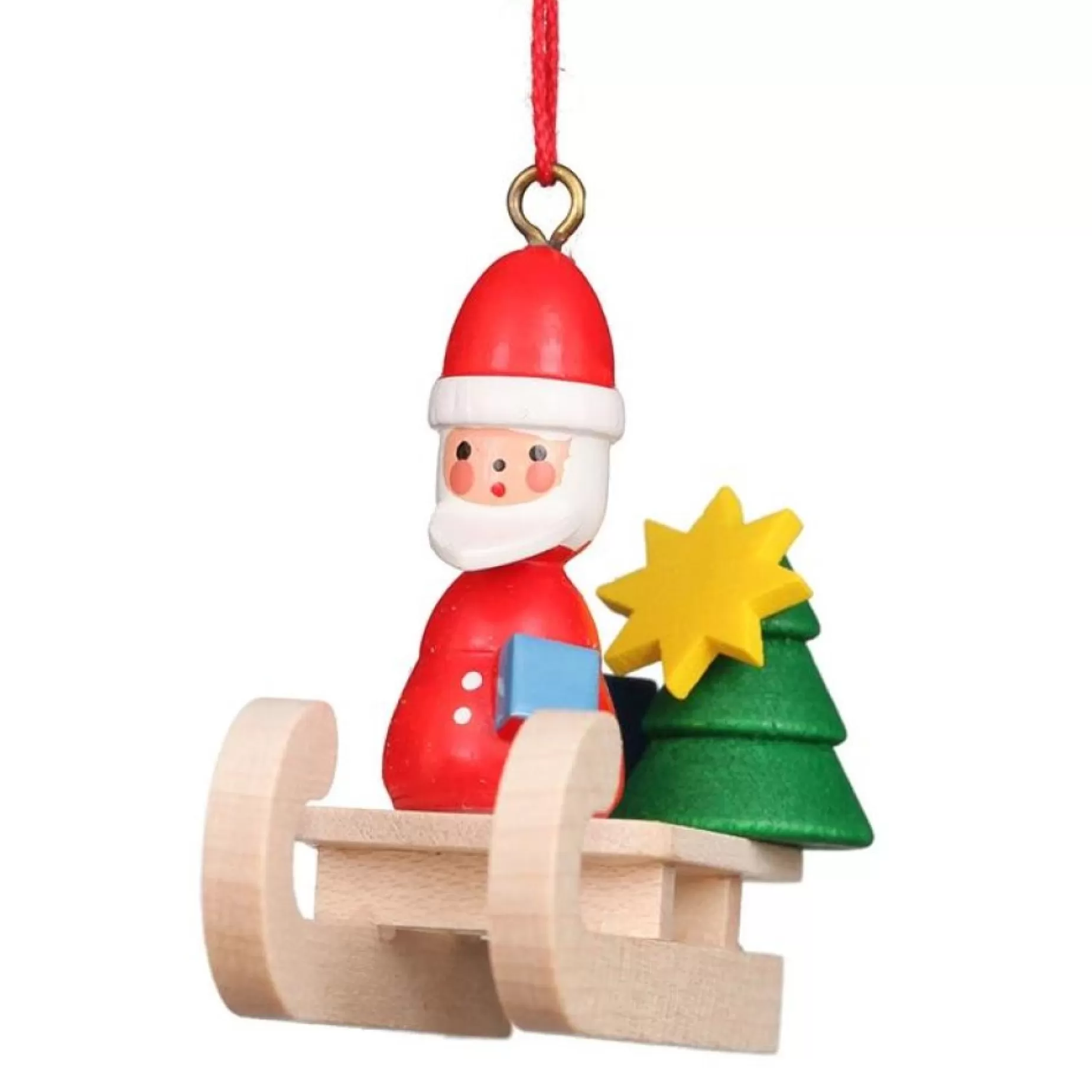 Christian Ulbricht Mini Sled - Santa - Christmas Tree Decoration | All Tree Decorations