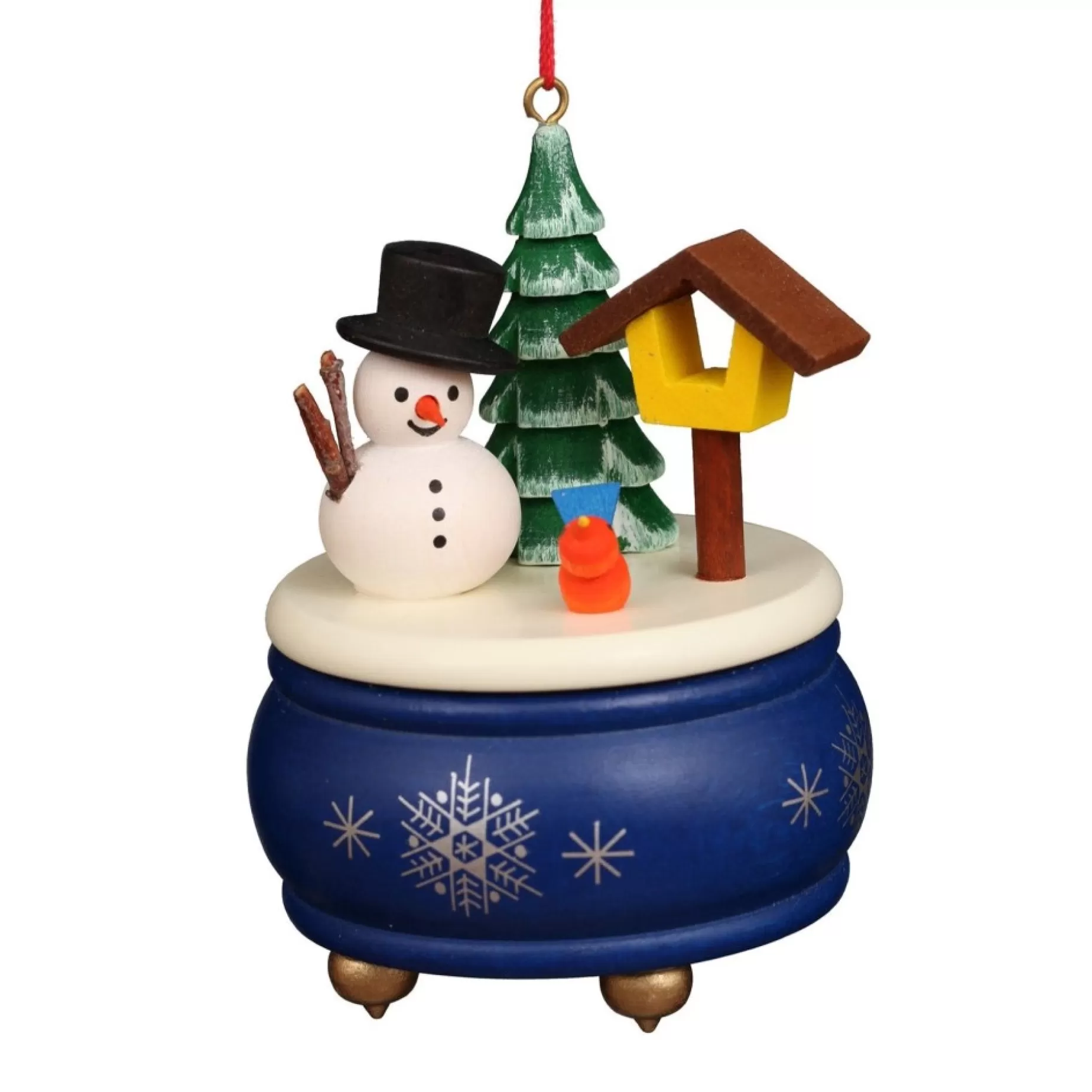 Christian Ulbricht Music Box - Blue Snowman - Christmas Tree Decoration | All Tree Decorations