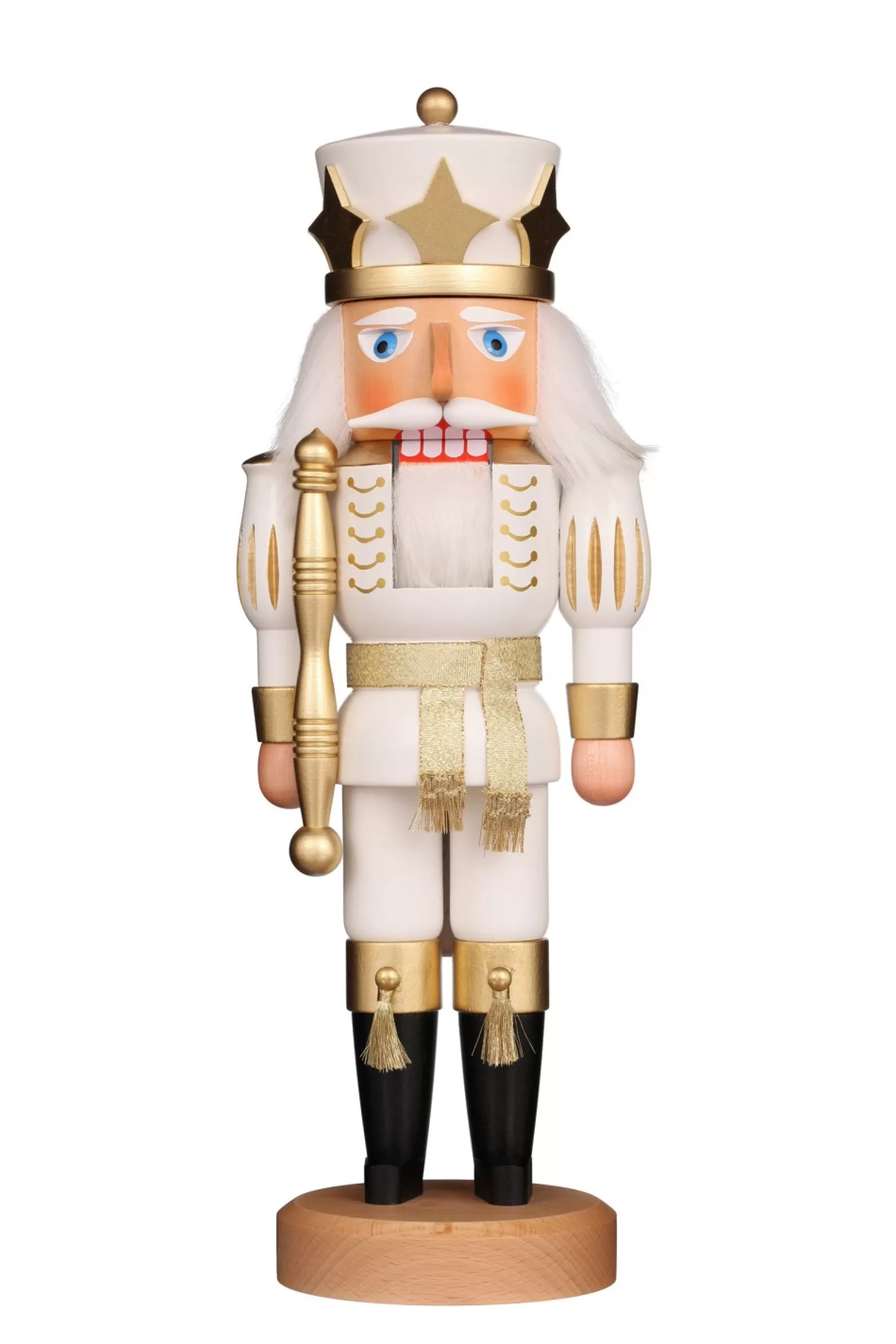 Christian Ulbricht Nutcracker (Classic) - King In White And Gold | Classic Nutcrackers