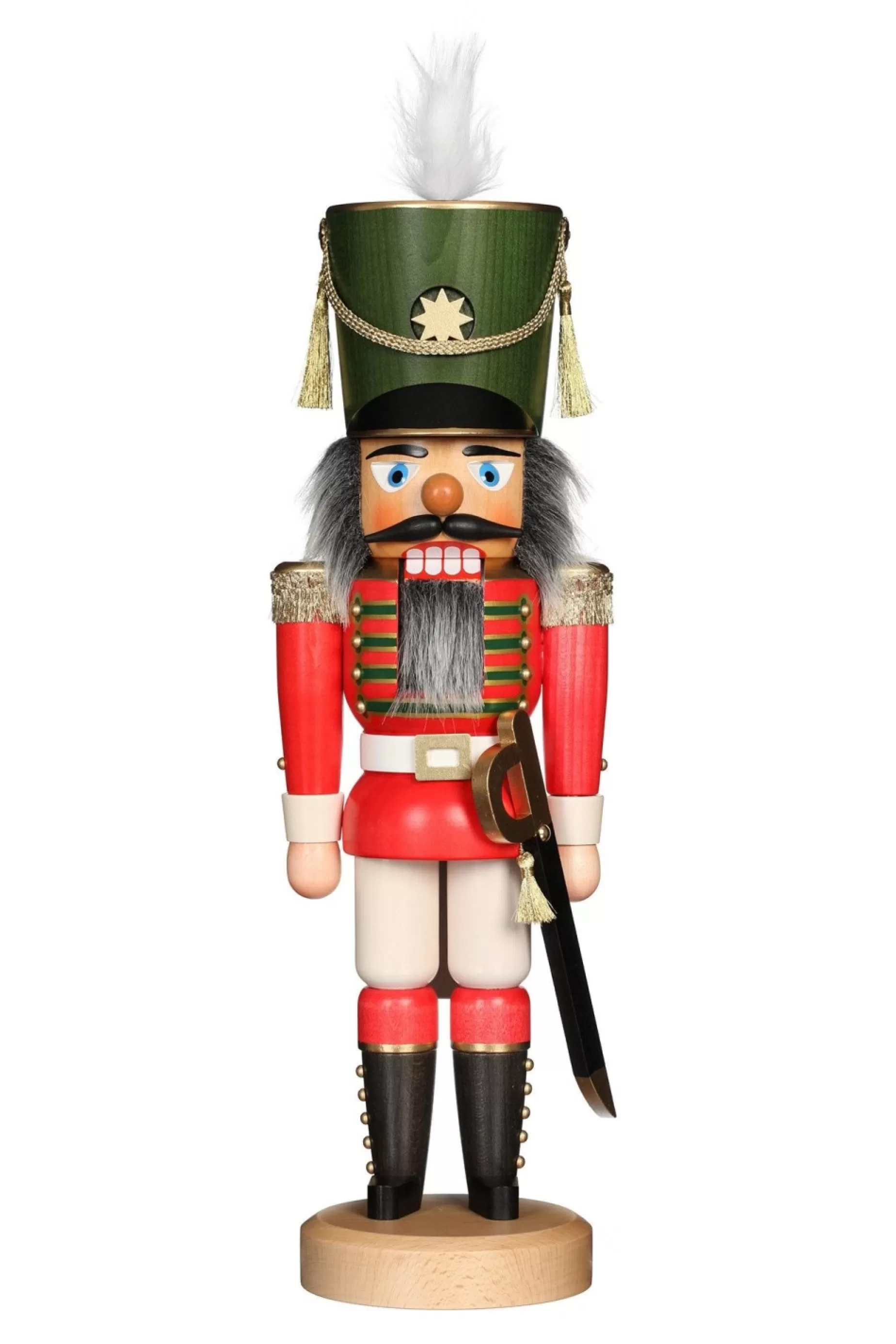 Christian Ulbricht Nutcracker (Classic) - Soldier Dressed In Red And Green | Classic Nutcrackers