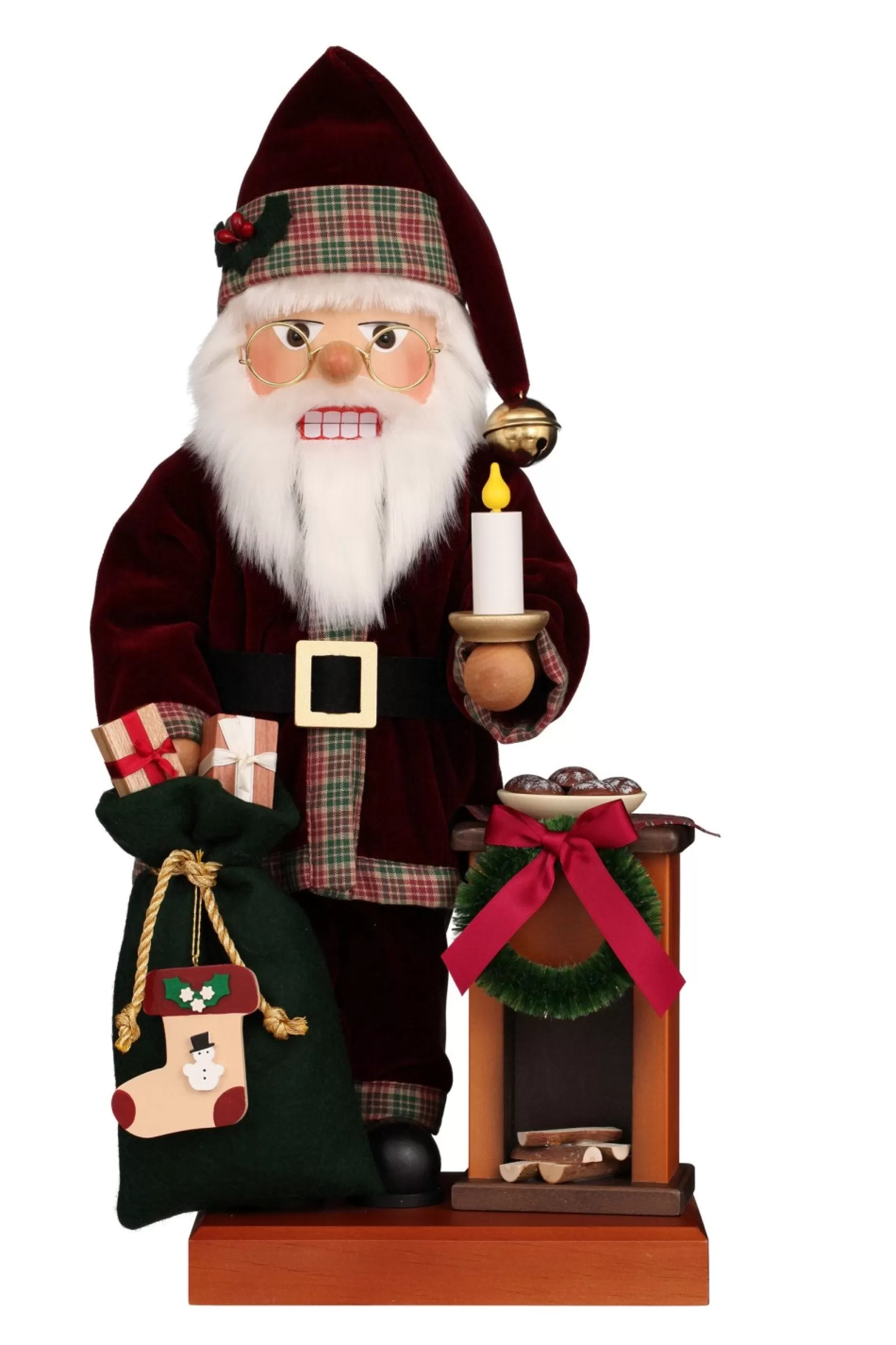Christian Ulbricht Nutcracker (Premium Collector'S Edition) - Santa By The Fireplace | All Nutcrackers