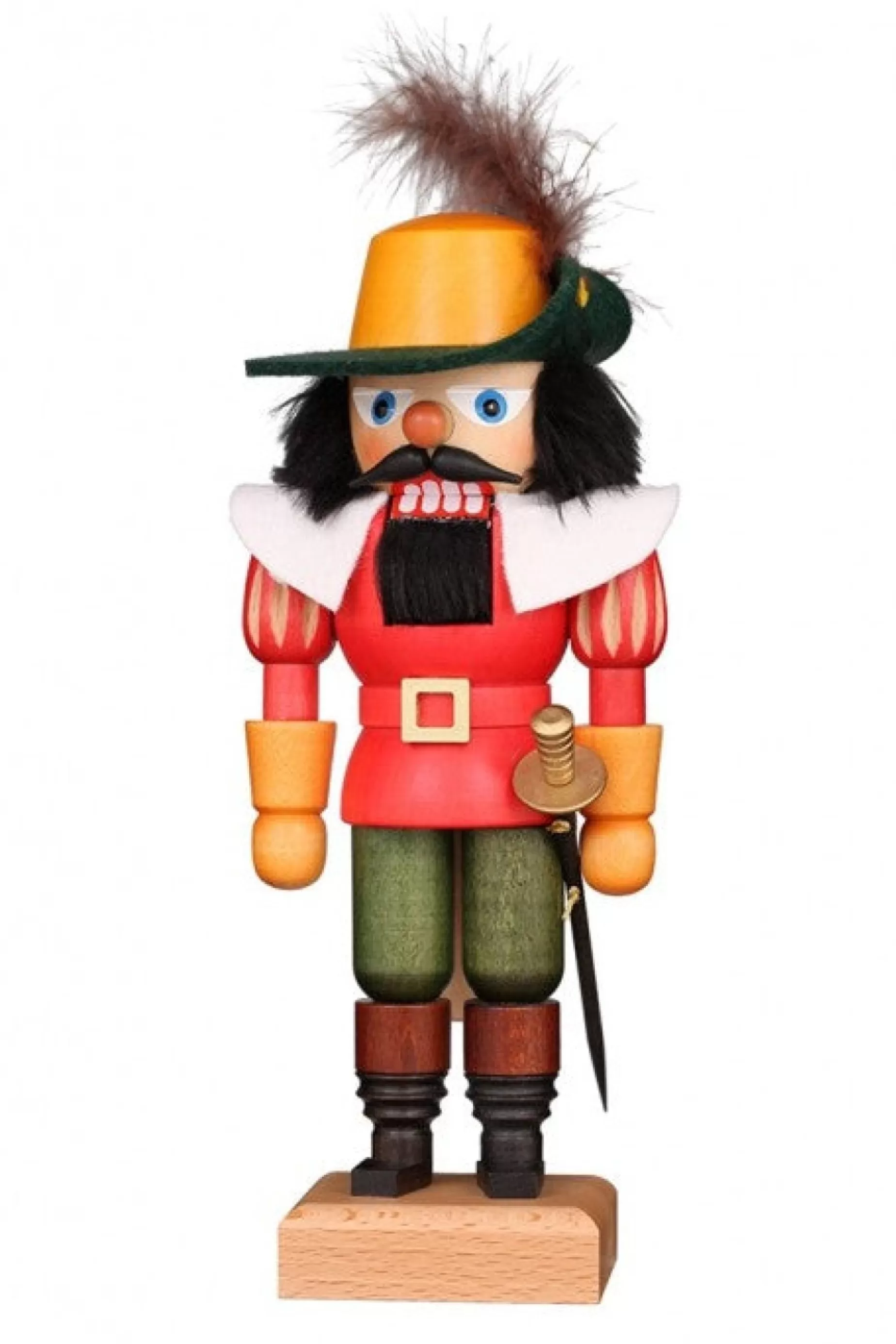 Christian Ulbricht Nutcracker (Small) - Musketeer With Red Coat | All Nutcrackers