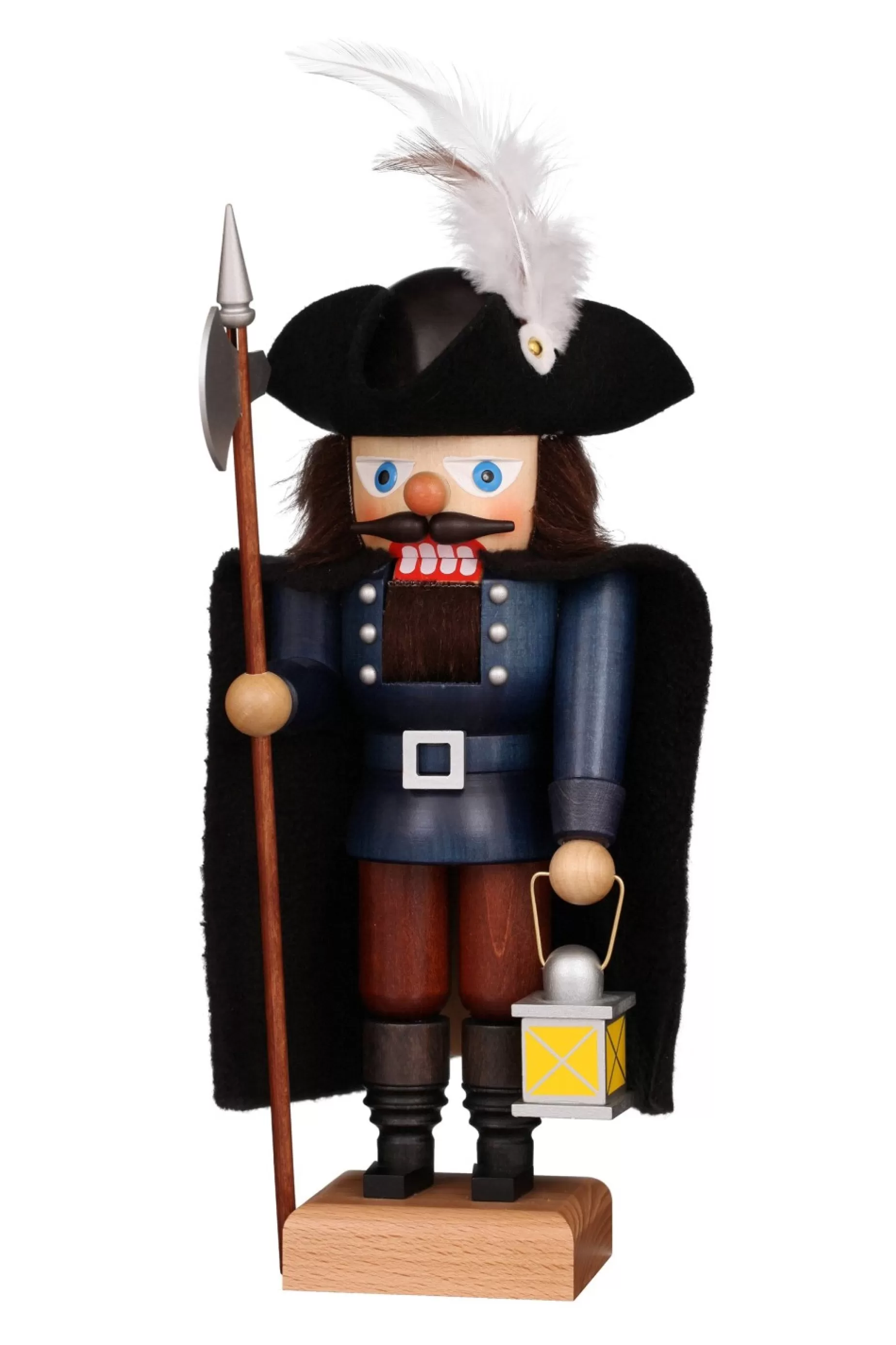 Christian Ulbricht Nutcracker (Small) - Nightwatchman In Blue | Fall Nutcrackers