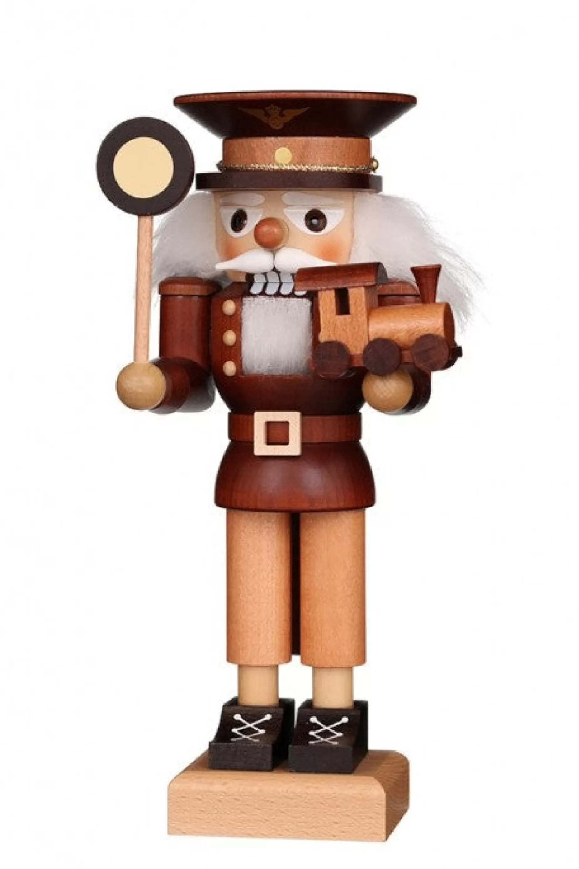 Christian Ulbricht Nutcracker (Small) - Train Conductor (Natural) | Small Nutcrackers