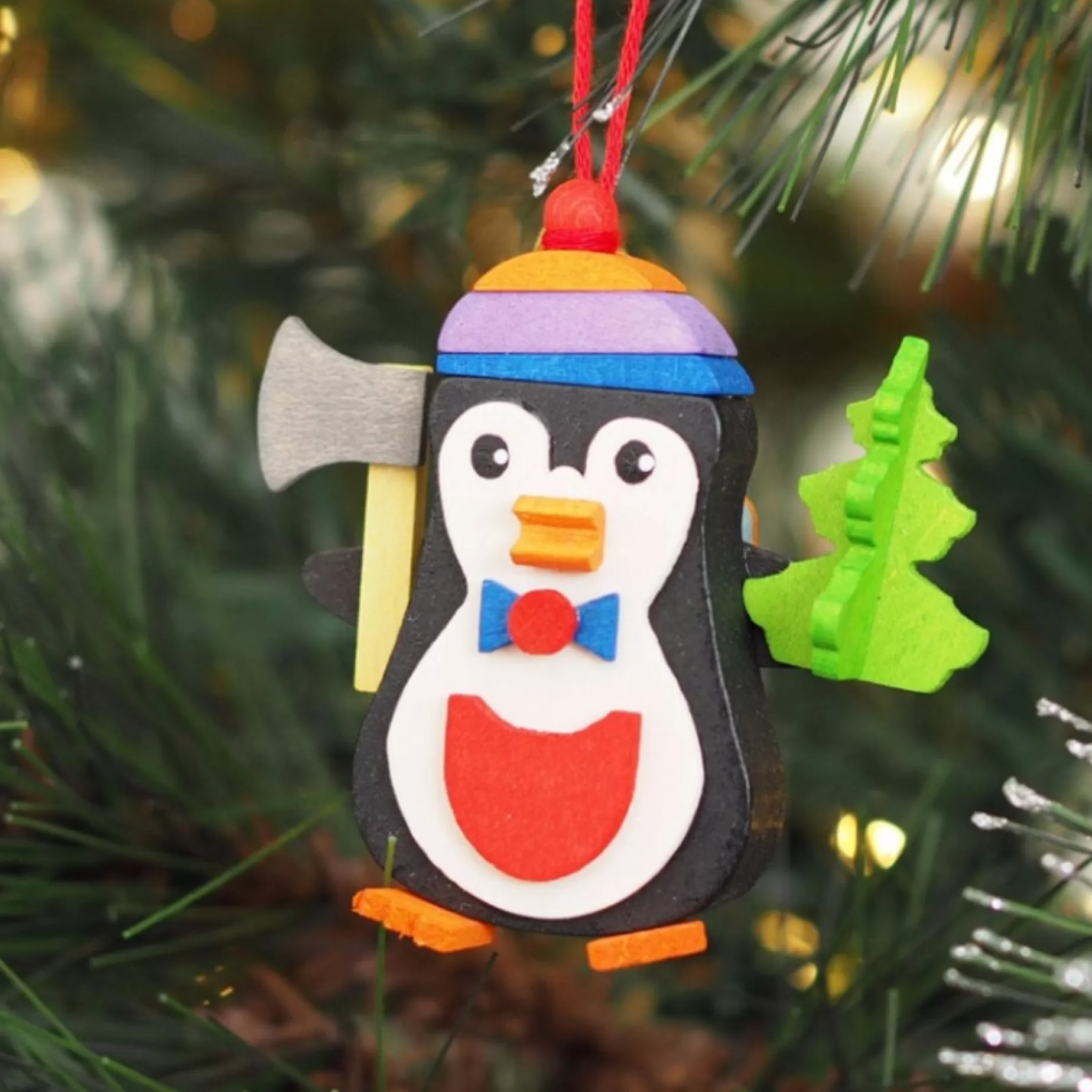 Graupner Penguin Lumberjack - Christmas Tree Decoration | All Tree Decorations