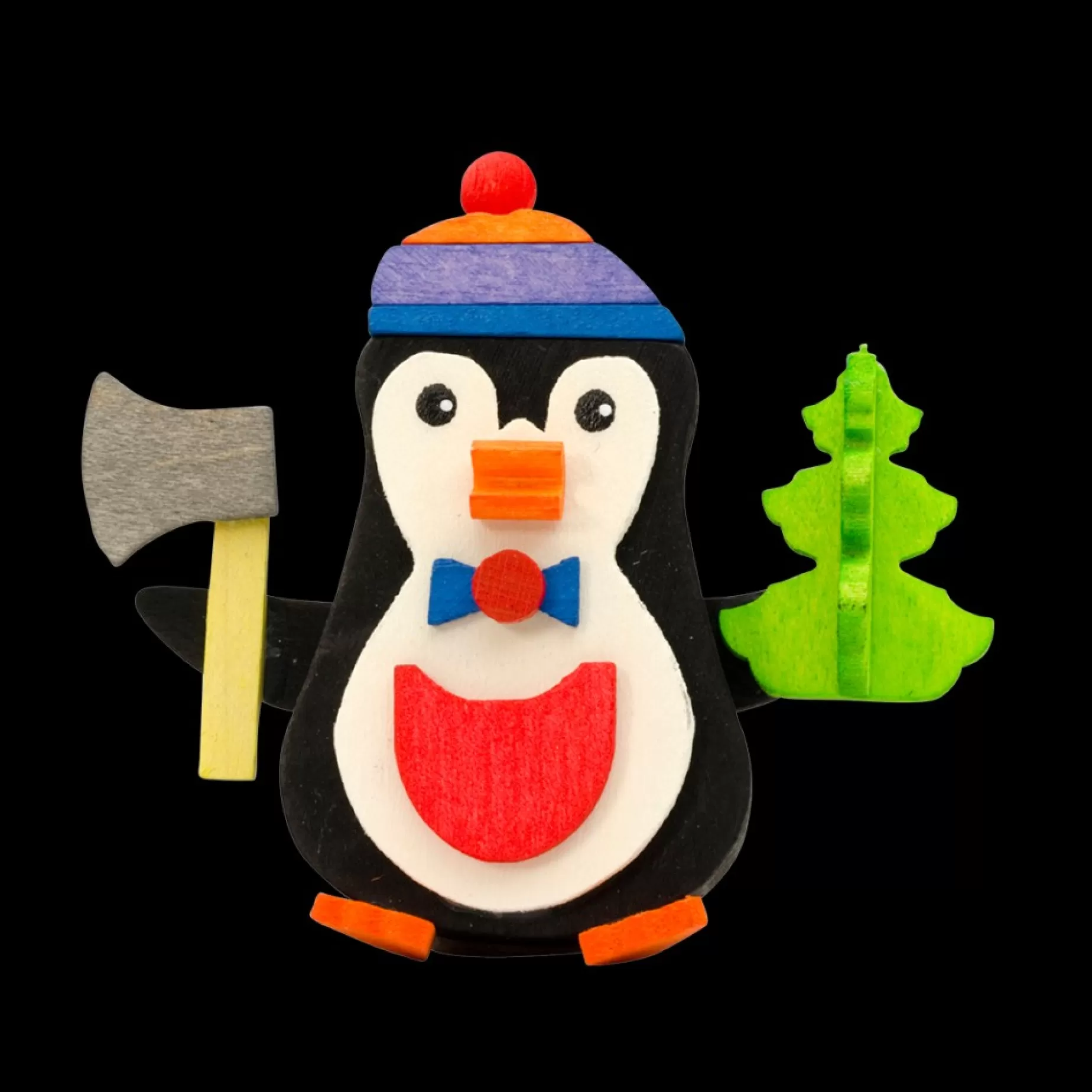 Graupner Penguin Lumberjack - Christmas Tree Decoration | All Tree Decorations