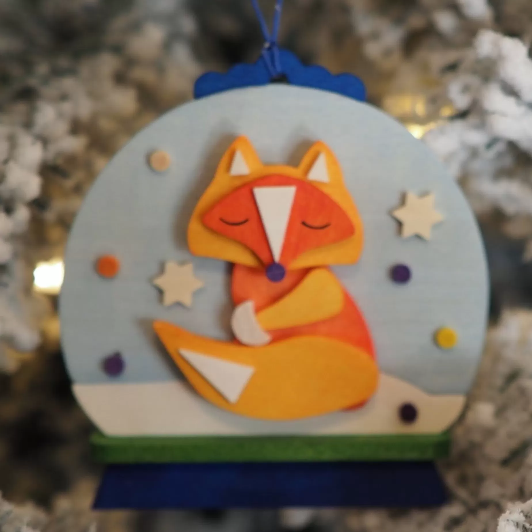 Graupner Snow Globe - Felix The Fox - Christmas Tree Decoration | All Tree Decorations