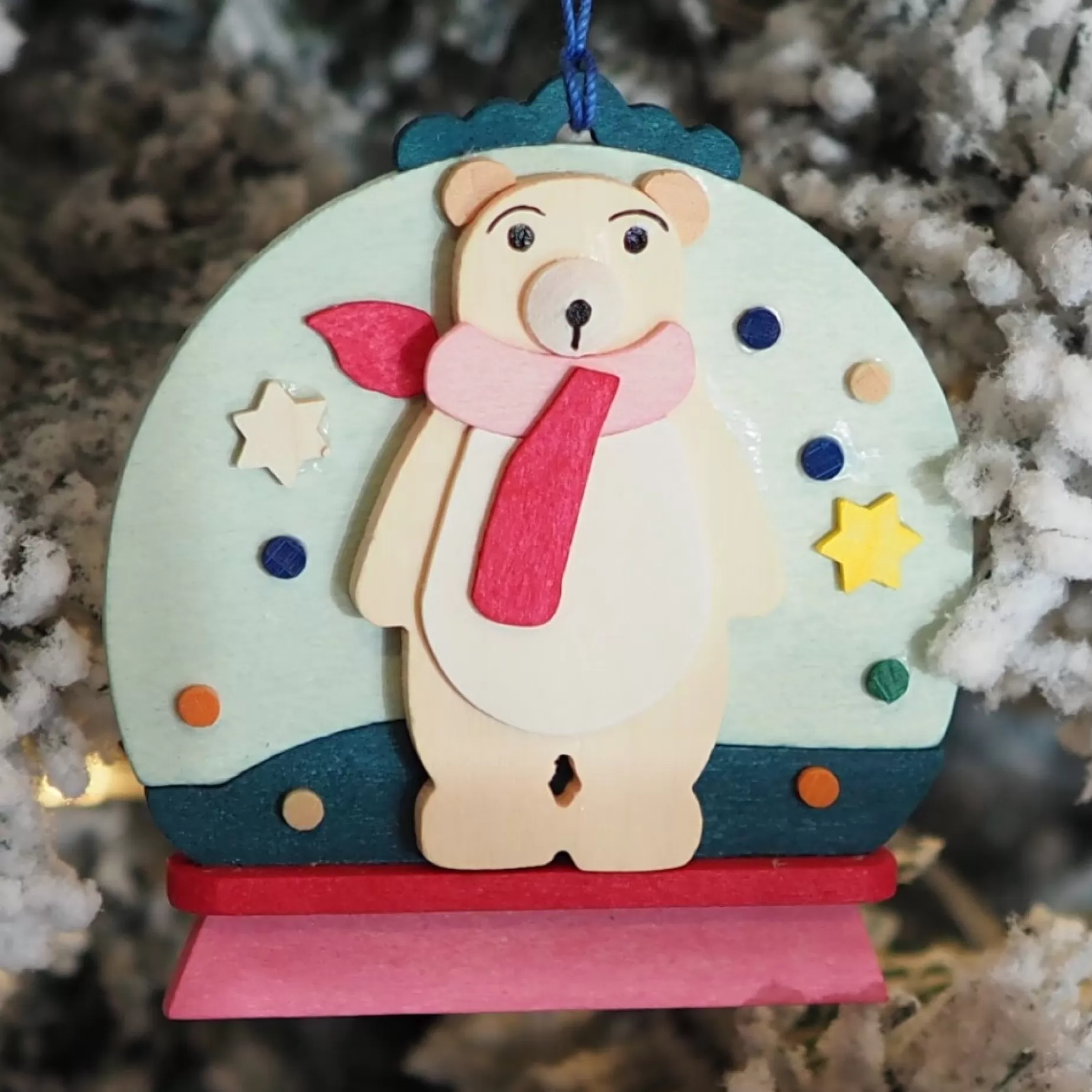 Graupner Snow Globe - Patti Polar Bear - Christmas Tree Decoration | All Tree Decorations