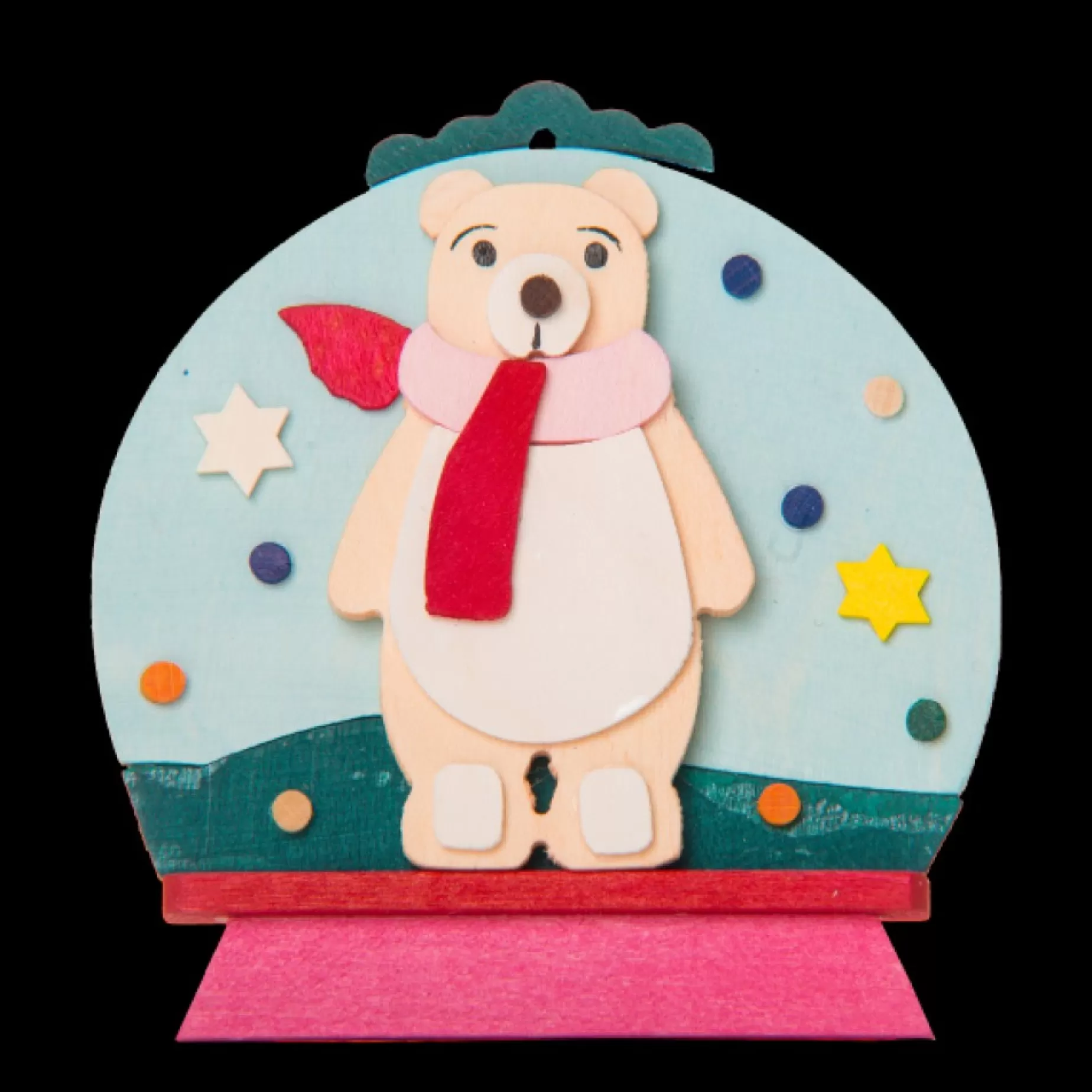 Graupner Snow Globe - Patti Polar Bear - Christmas Tree Decoration | All Tree Decorations