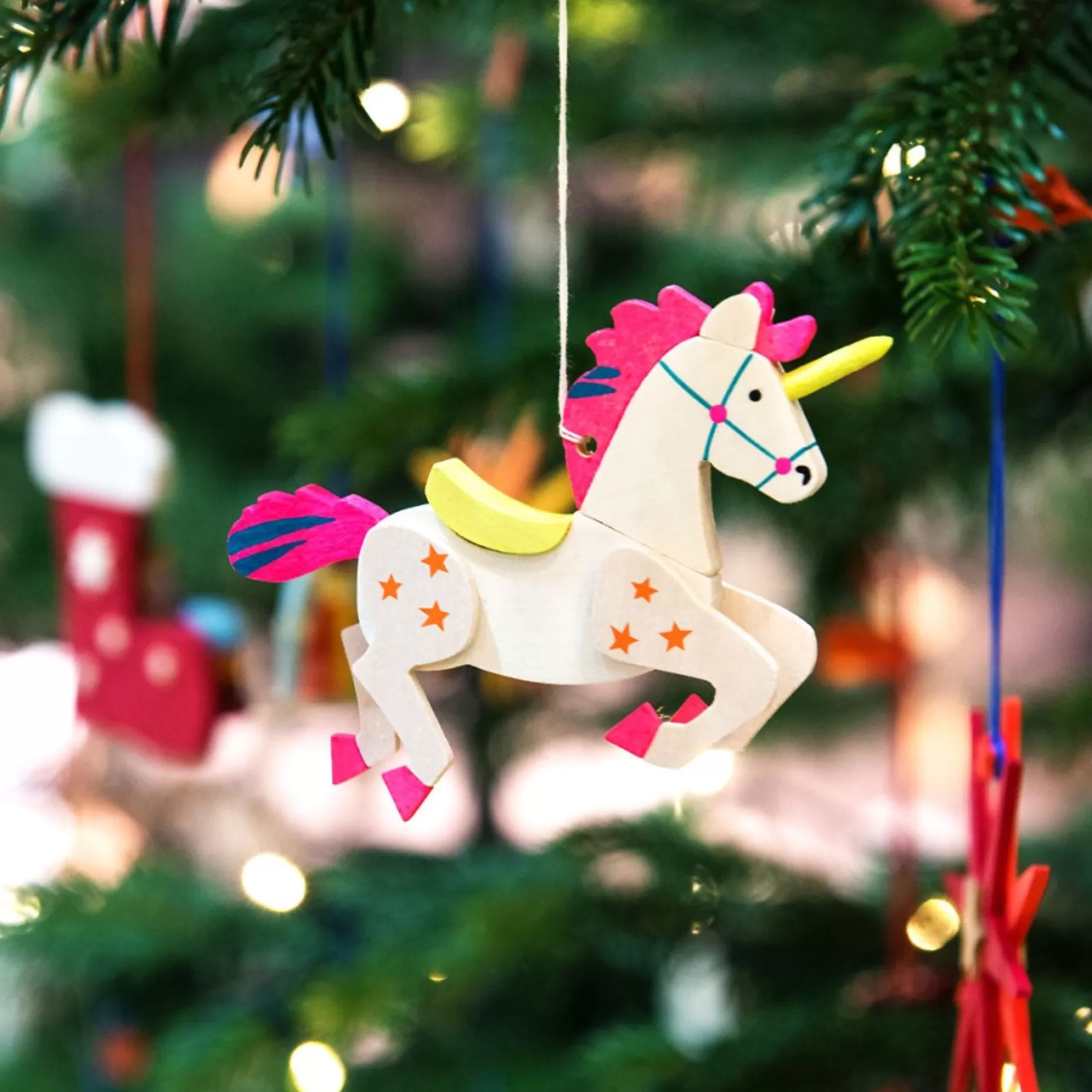 Graupner Unicorn (Orange Flamer) - Christmas Tree Decoration | All Tree Decorations