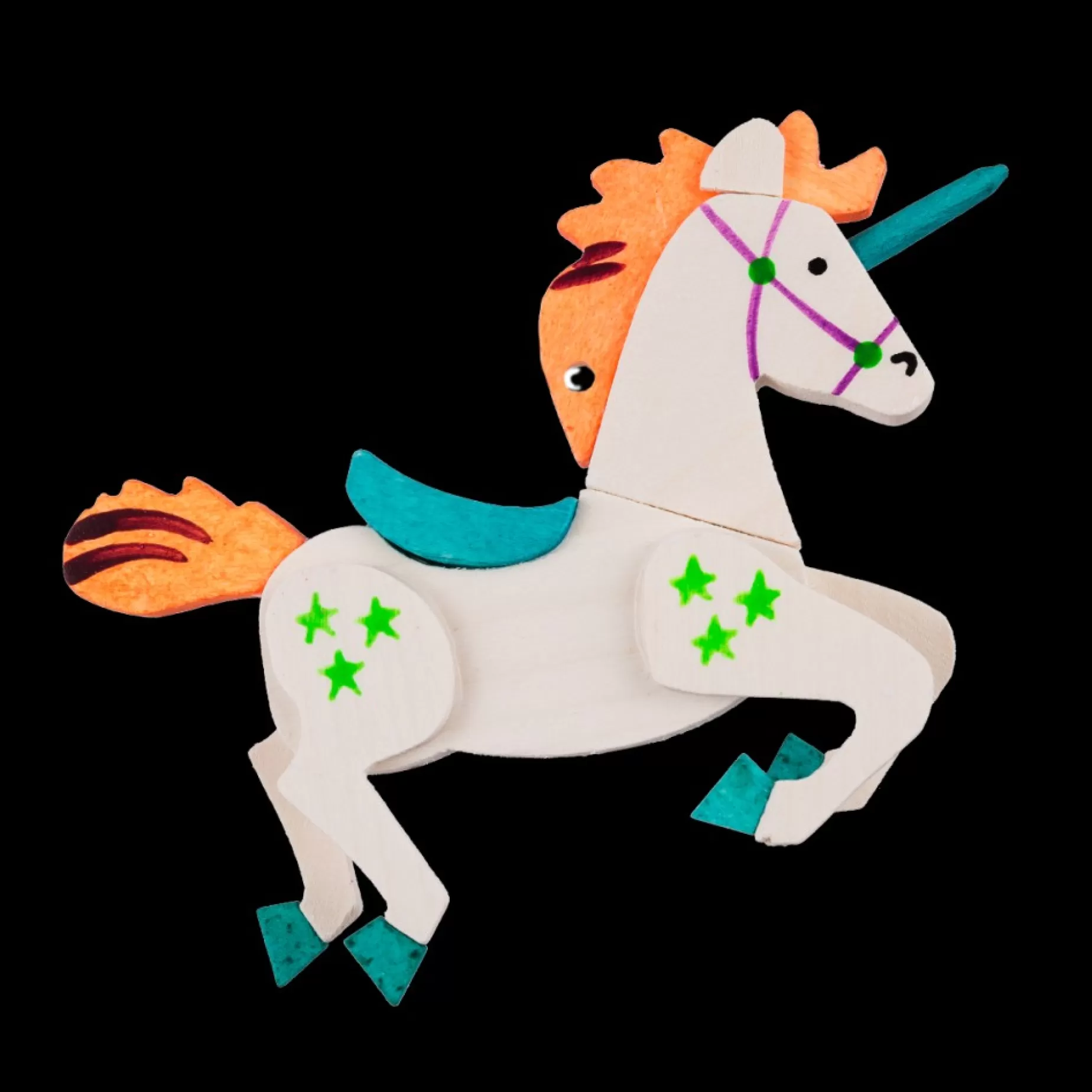 Graupner Unicorn (Orange Flamer) - Christmas Tree Decoration | All Tree Decorations